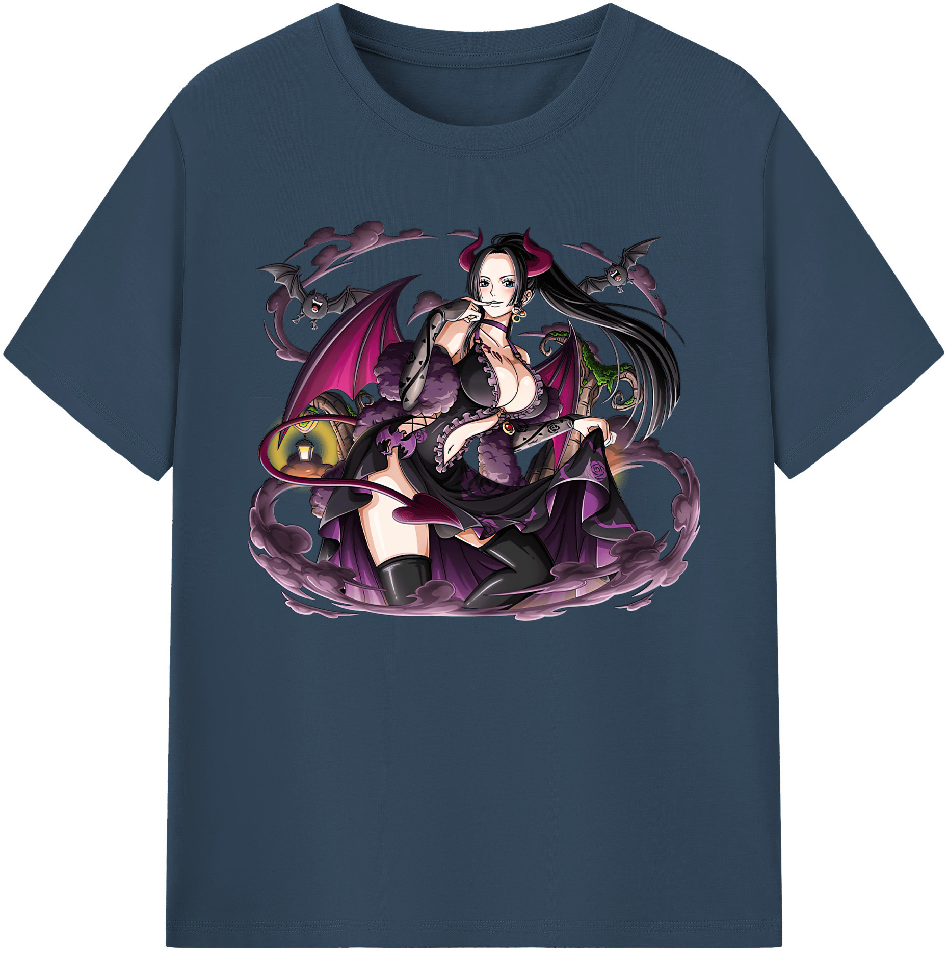 ワンピース ボア・ハンコック ONE PIECE Boa·Hancock 綿100％ メンズ半袖Tシャツ｜肌触りやわらか＆通気性