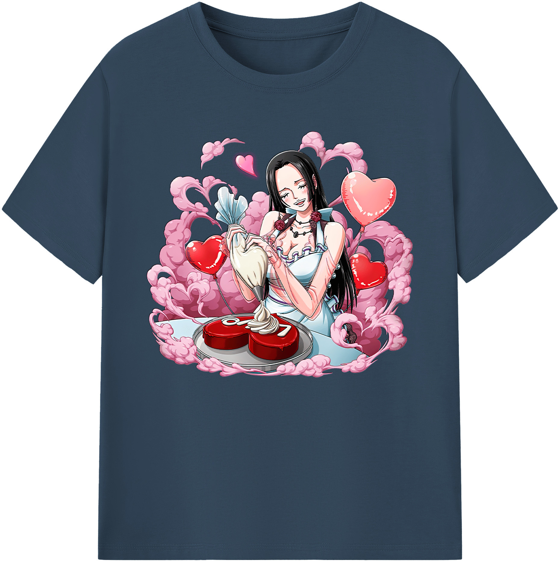 ワンピース ボア・ハンコック ONE PIECE Boa·Hancock 綿100％ メンズ半袖Tシャツ｜肌触りやわらか＆通気性