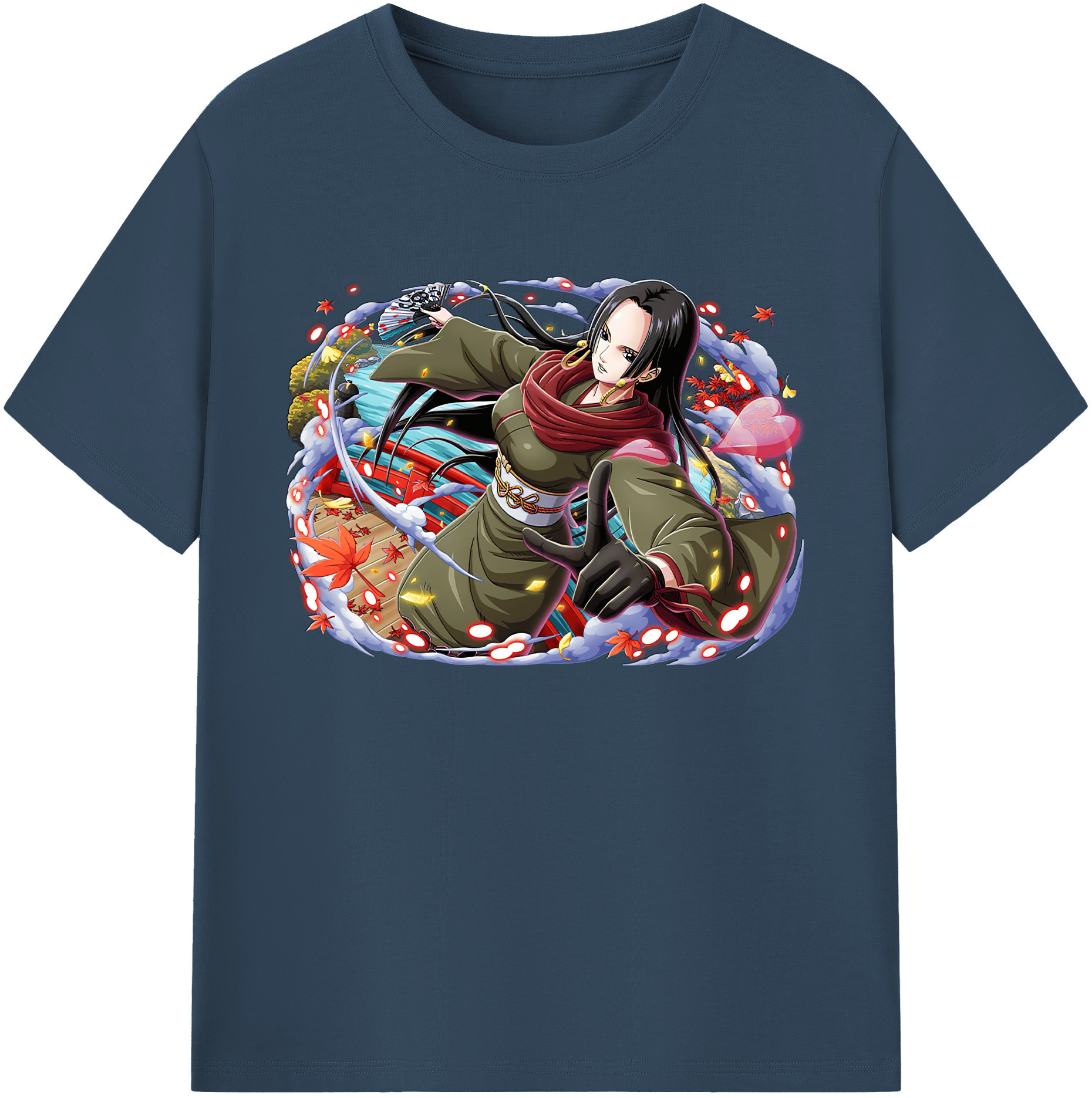 ワンピース ボア・ハンコック ONE PIECE Boa·Hancock 綿100％ メンズ半袖Tシャツ｜肌触りやわらか＆通気性