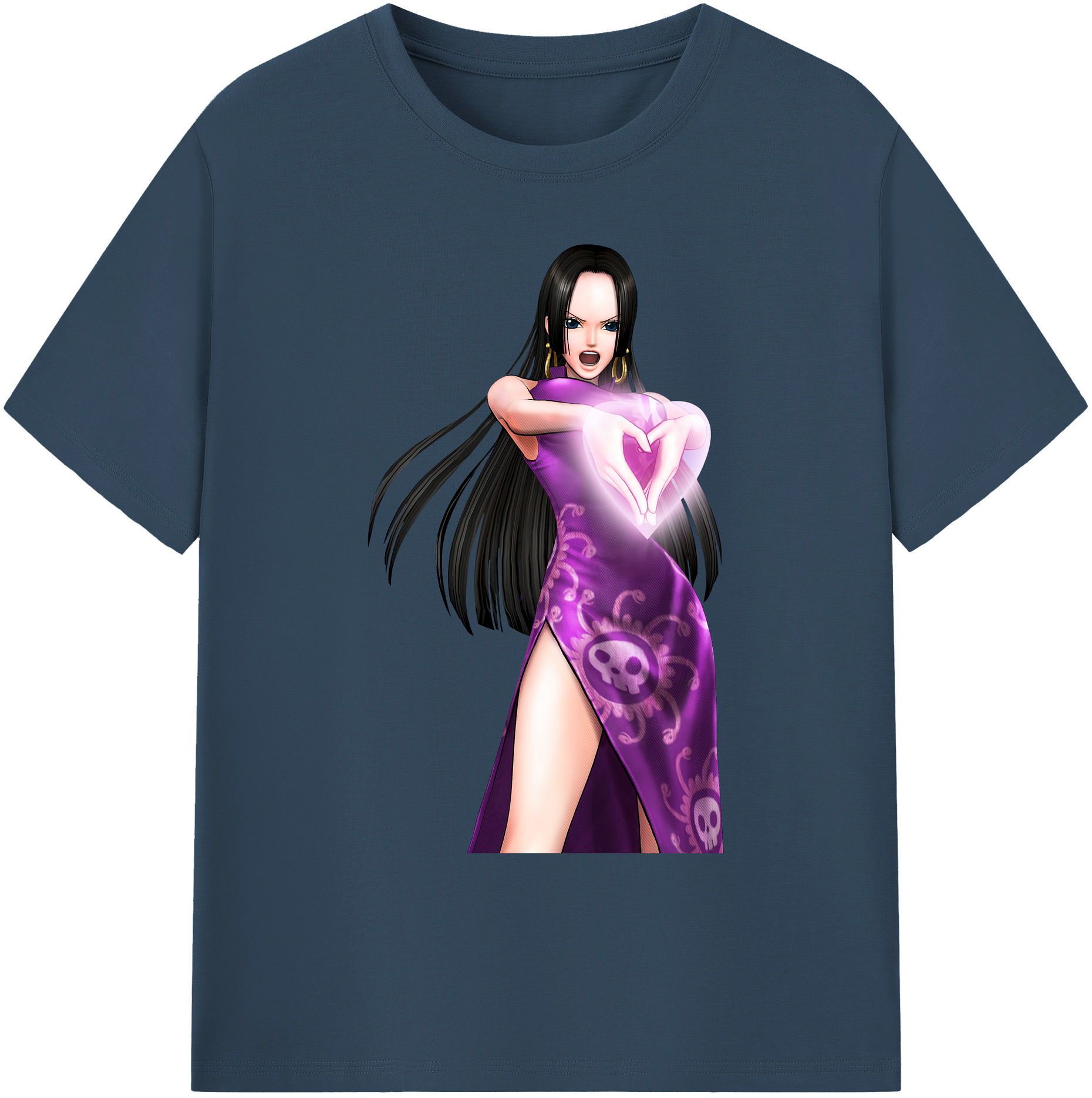 ワンピース ボア・ハンコック ONE PIECE Boa·Hancock 綿100％ メンズ半袖Tシャツ｜肌触りやわらか＆通気性