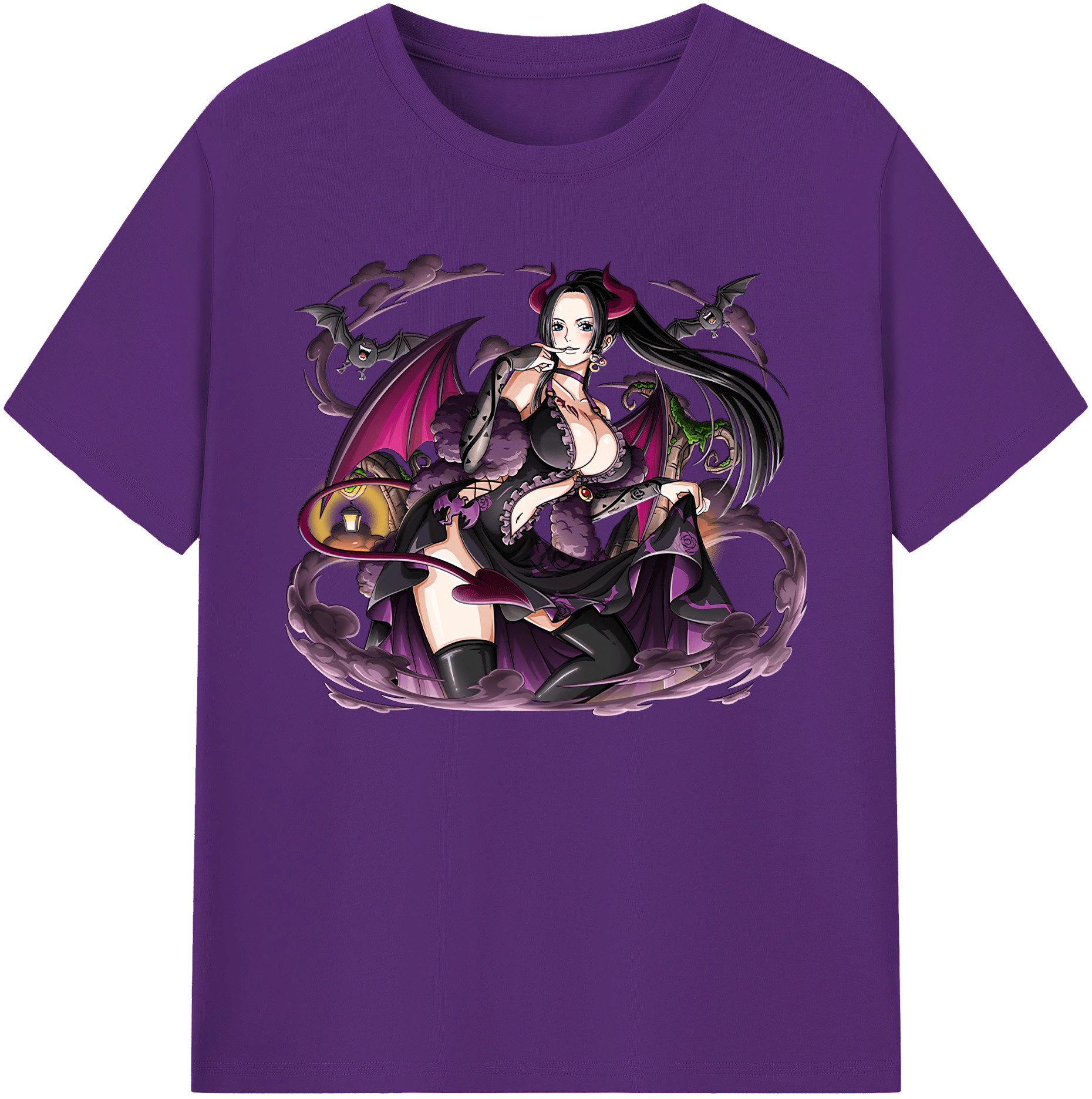 ワンピース ボア・ハンコック ONE PIECE Boa·Hancock 綿100％ メンズ半袖Tシャツ｜肌触りやわらか＆通気性
