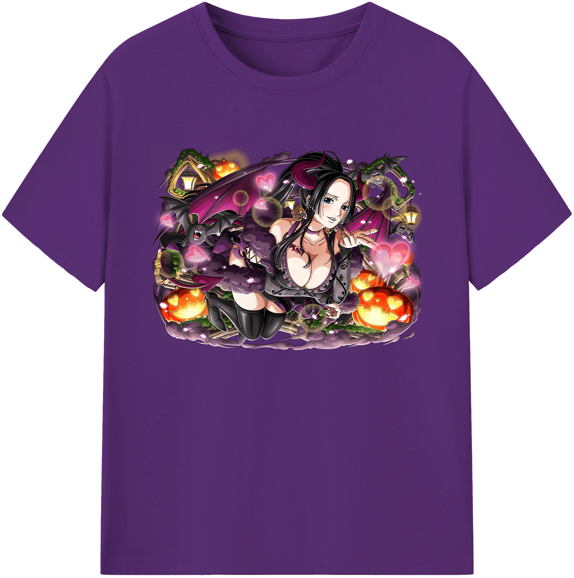 ワンピース ボア・ハンコック ONE PIECE Boa·Hancock 綿100％ メンズ半袖Tシャツ｜肌触りやわらか＆通気性