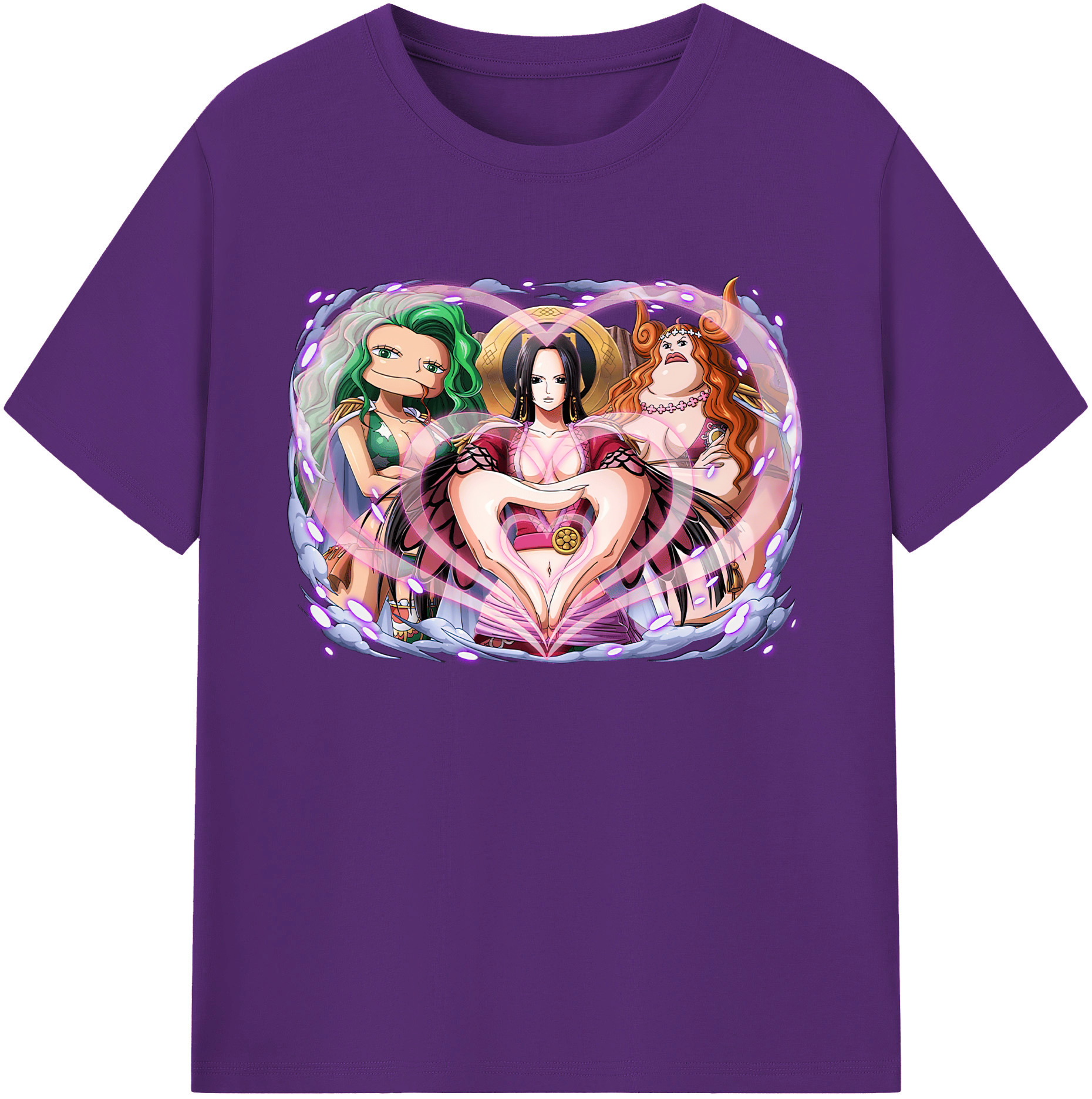 ワンピース ボア・ハンコック ONE PIECE Boa·Hancock 綿100％ メンズ半袖Tシャツ｜肌触りやわらか＆通気性