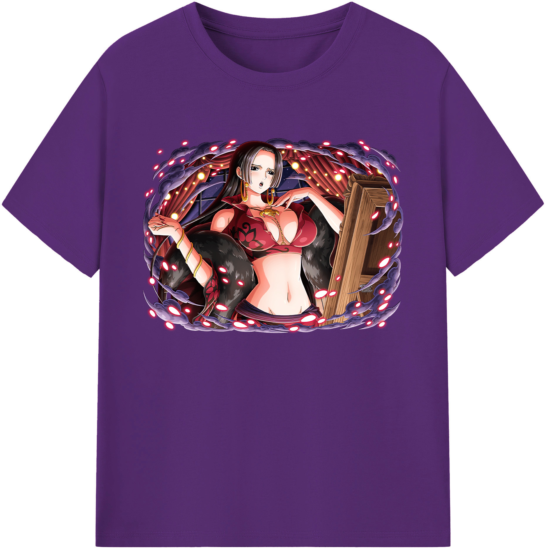 ワンピース ボア・ハンコック ONE PIECE Boa·Hancock 綿100％ メンズ半袖Tシャツ｜肌触りやわらか＆通気性