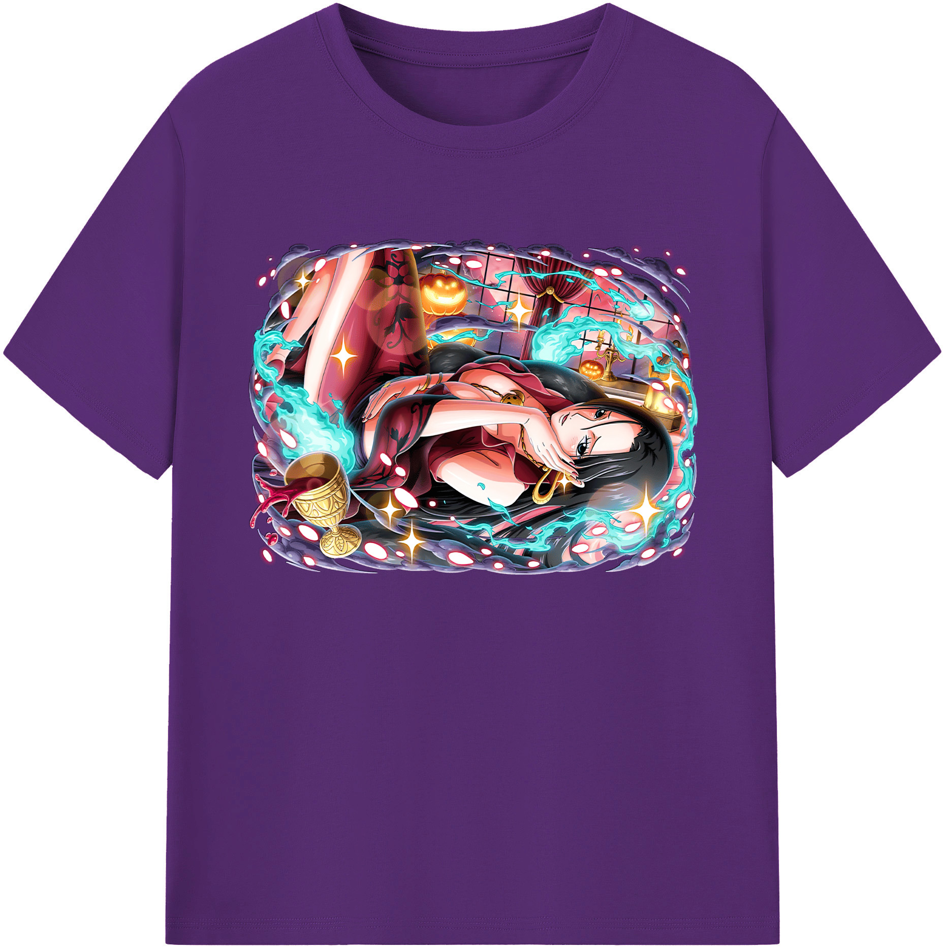 ワンピース ボア・ハンコック ONE PIECE Boa·Hancock 綿100％ メンズ半袖Tシャツ｜肌触りやわらか＆通気性