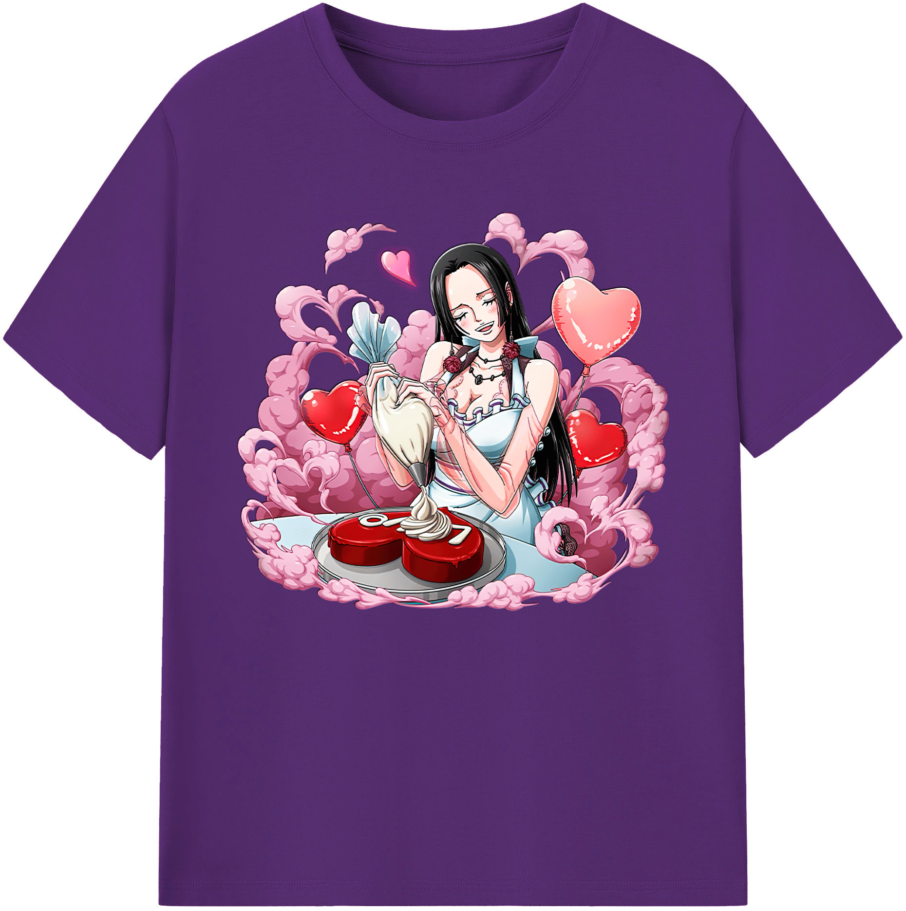 ワンピース ボア・ハンコック ONE PIECE Boa·Hancock 綿100％ メンズ半袖Tシャツ｜肌触りやわらか＆通気性