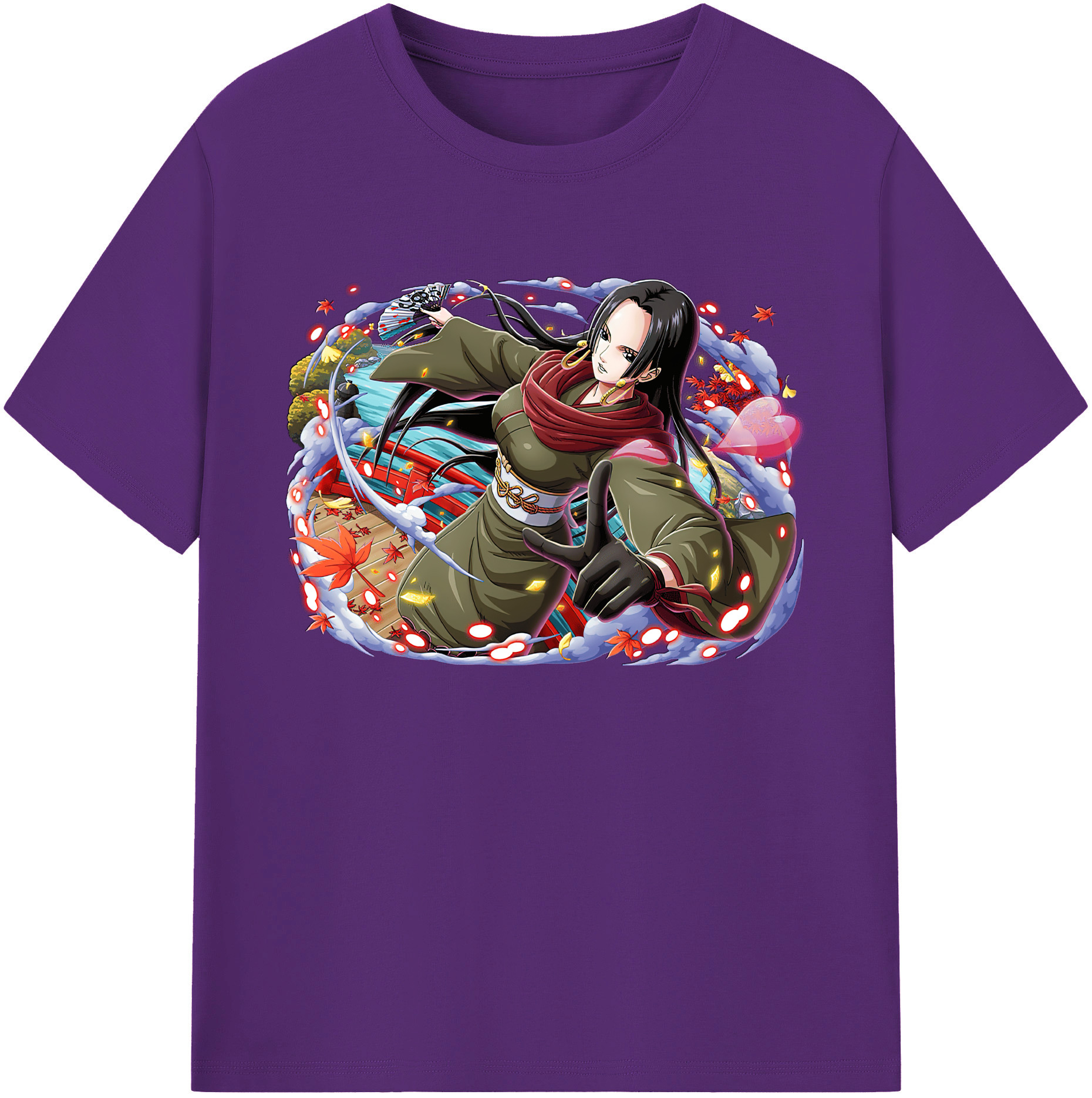 ワンピース ボア・ハンコック ONE PIECE Boa·Hancock 綿100％ メンズ半袖Tシャツ｜肌触りやわらか＆通気性