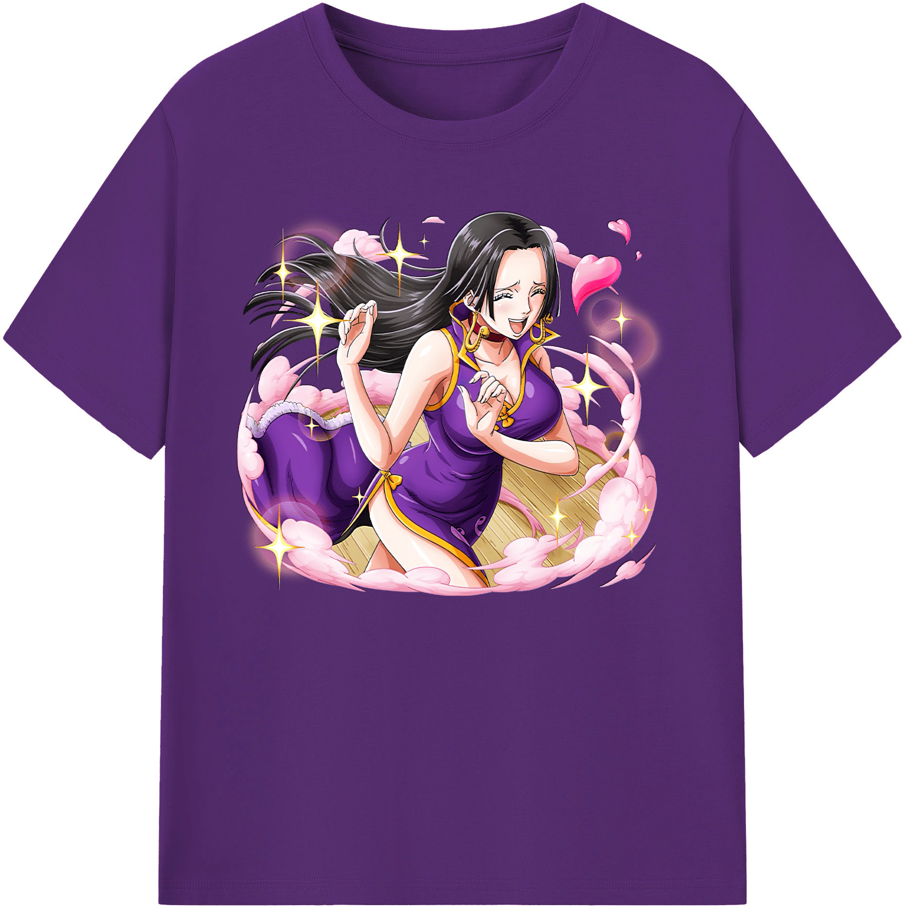 ワンピース ボア・ハンコック ONE PIECE Boa·Hancock 綿100％ メンズ半袖Tシャツ｜肌触りやわらか＆通気性