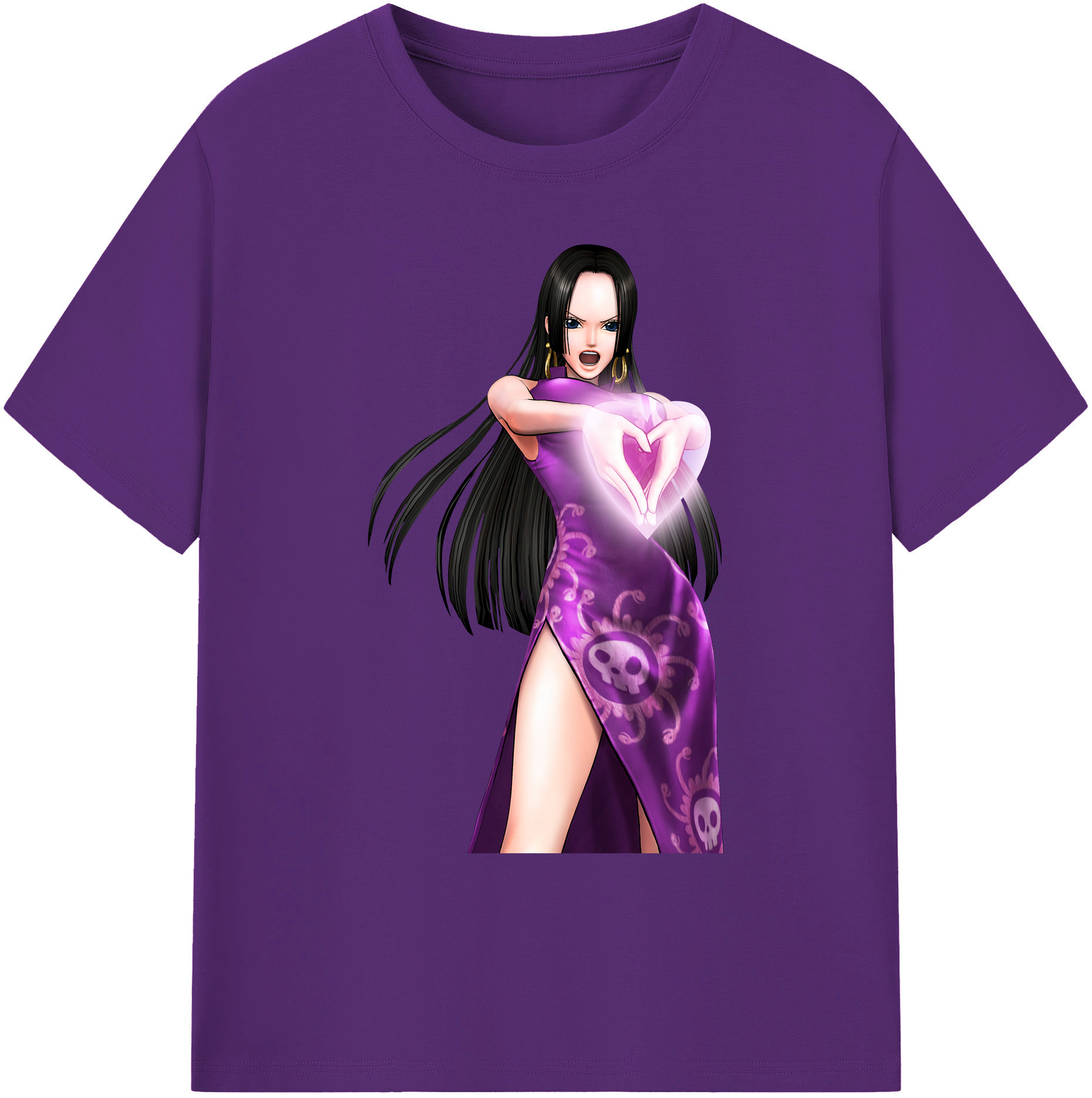 ワンピース ボア・ハンコック ONE PIECE Boa·Hancock 綿100％ メンズ半袖Tシャツ｜肌触りやわらか＆通気性