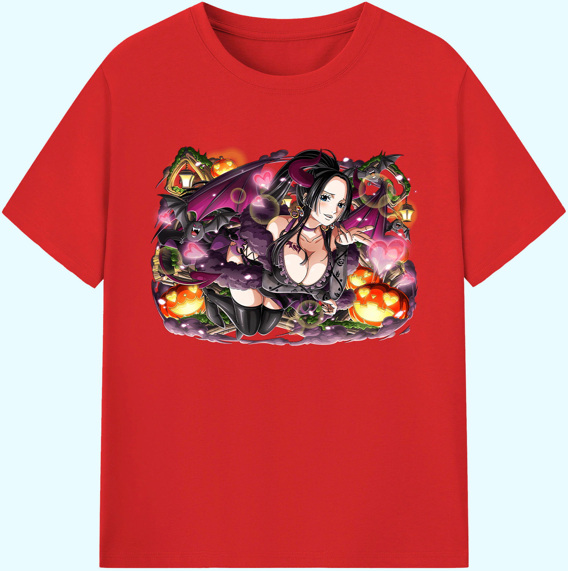 ワンピース ボア・ハンコック ONE PIECE Boa·Hancock 綿100％ メンズ半袖Tシャツ｜肌触りやわらか＆通気性