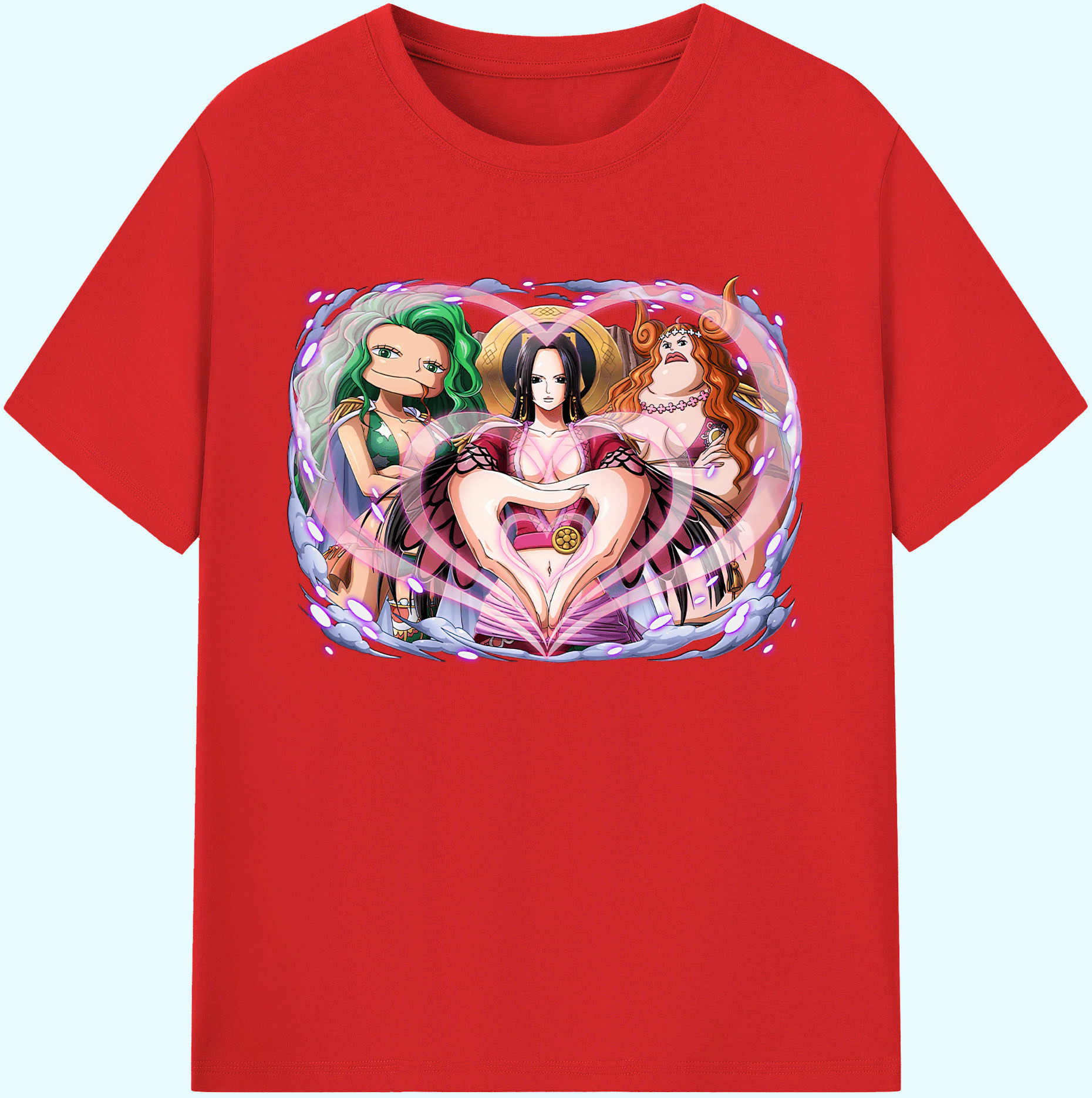 ワンピース ボア・ハンコック ONE PIECE Boa·Hancock 綿100％ メンズ半袖Tシャツ｜肌触りやわらか＆通気性