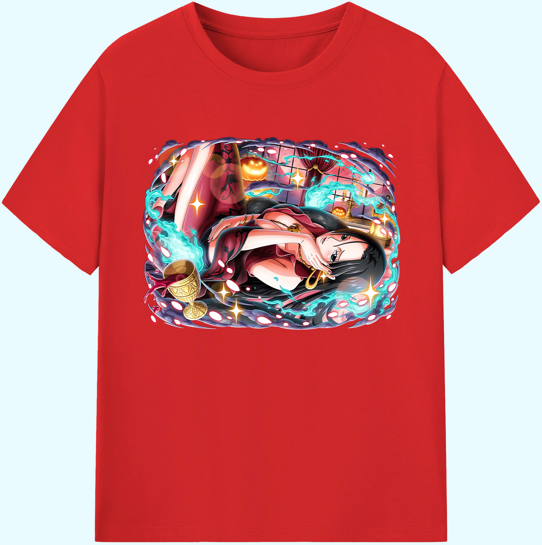 ワンピース ボア・ハンコック ONE PIECE Boa·Hancock 綿100％ メンズ半袖Tシャツ｜肌触りやわらか＆通気性