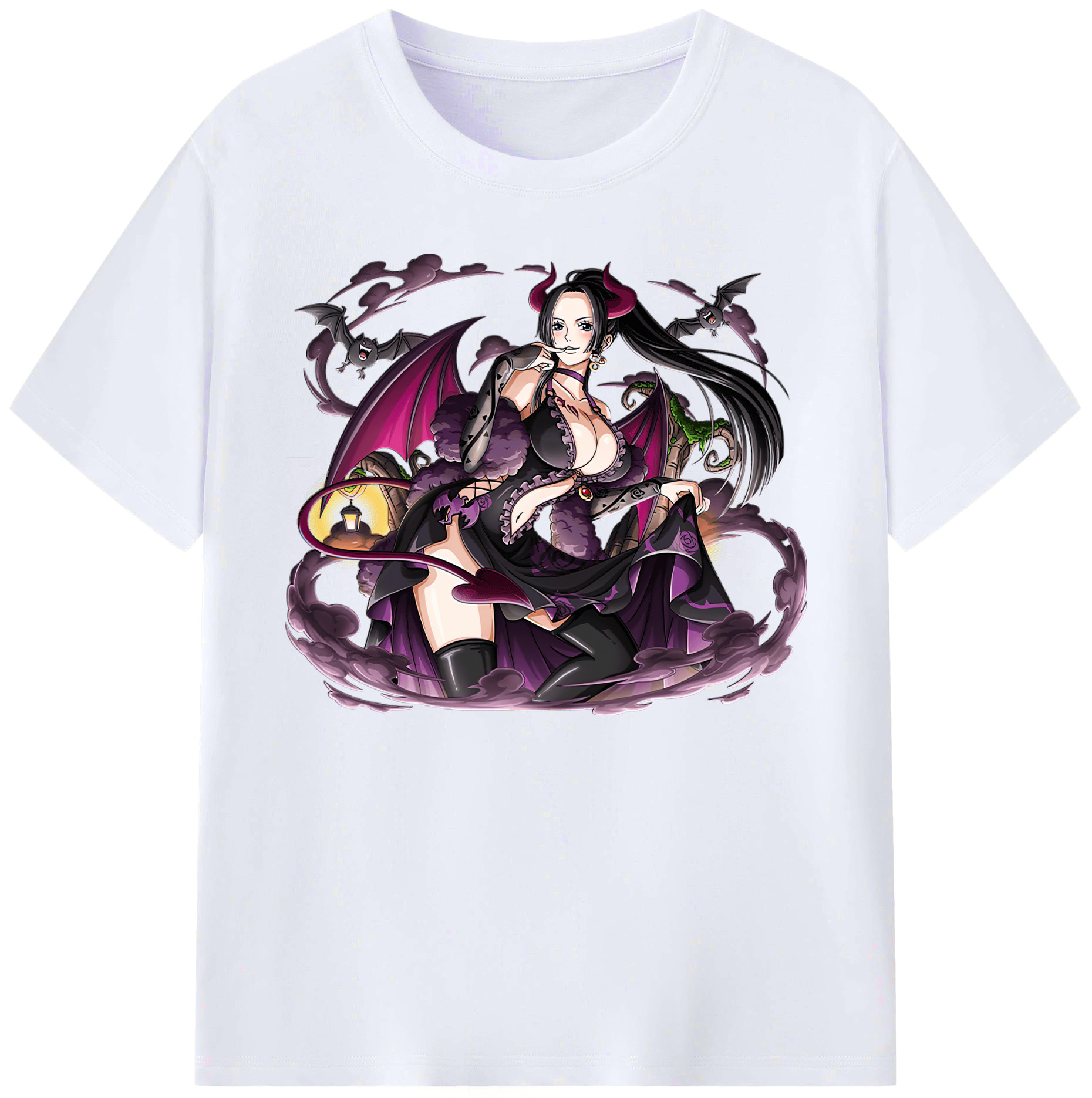 ワンピース ボア・ハンコック ONE PIECE Boa·Hancock 綿100％ メンズ半袖Tシャツ｜肌触りやわらか＆通気性