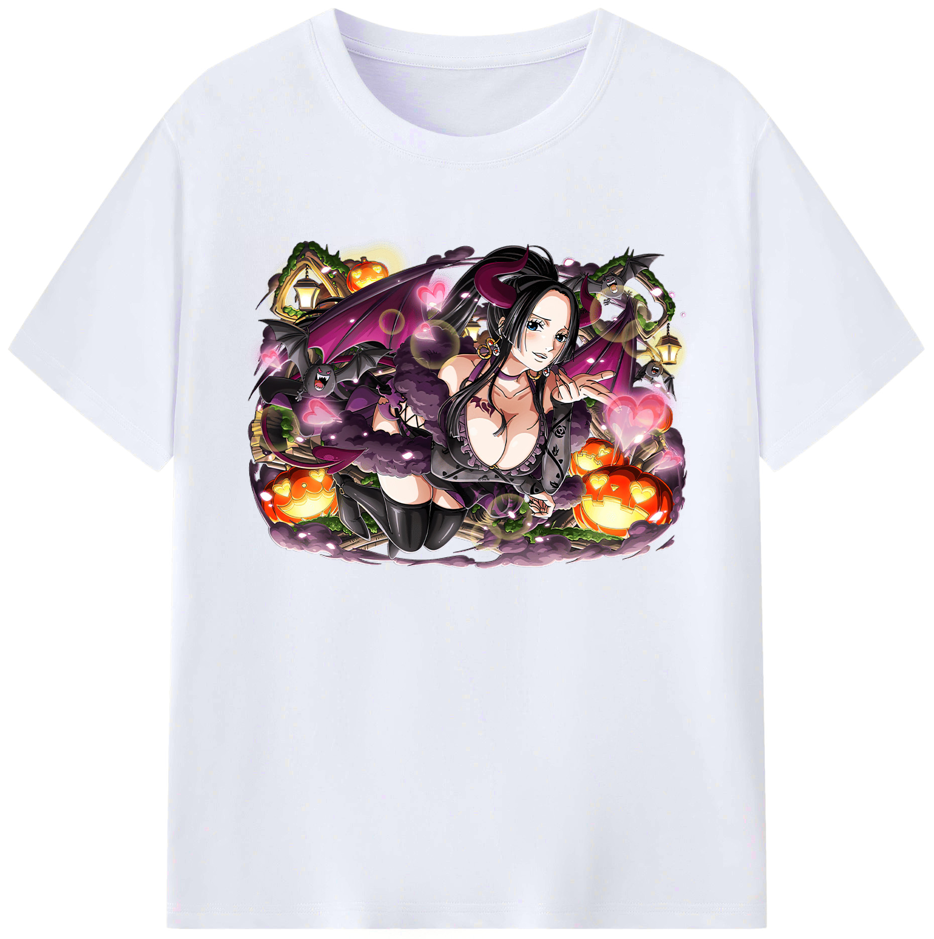 ワンピース ボア・ハンコック ONE PIECE Boa·Hancock 綿100％ メンズ半袖Tシャツ｜肌触りやわらか＆通気性