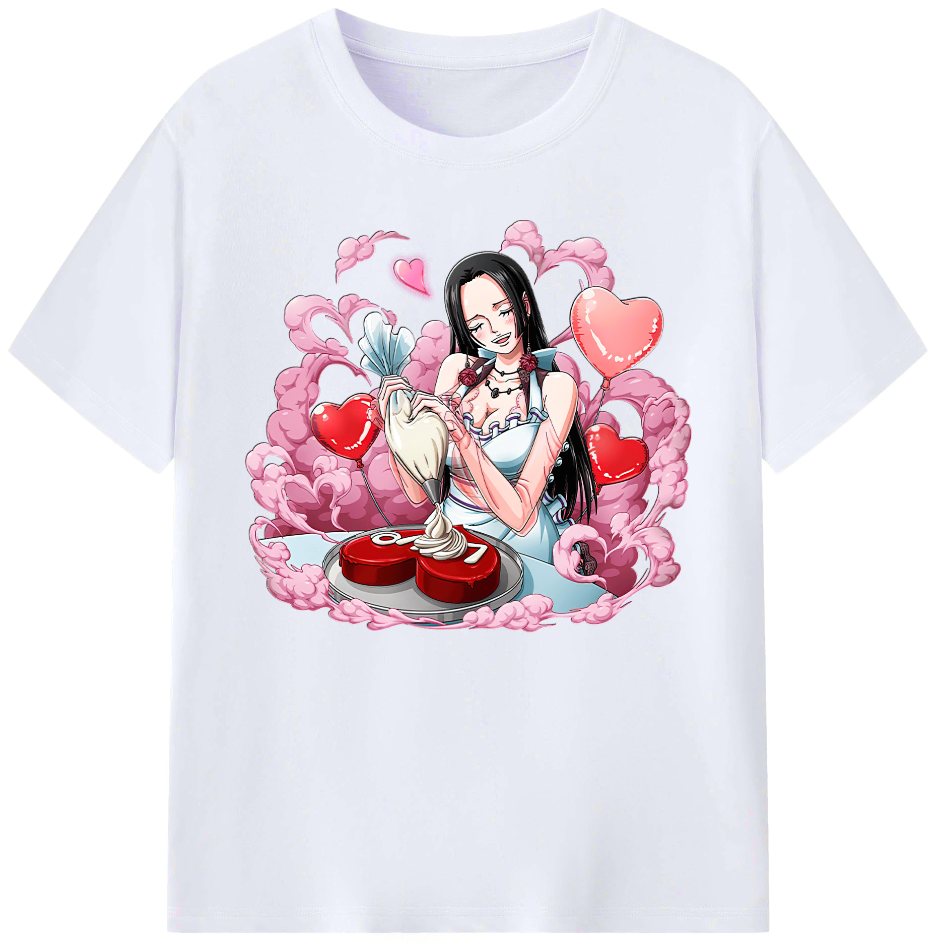 ワンピース ボア・ハンコック ONE PIECE Boa·Hancock 綿100％ メンズ半袖Tシャツ｜肌触りやわらか＆通気性