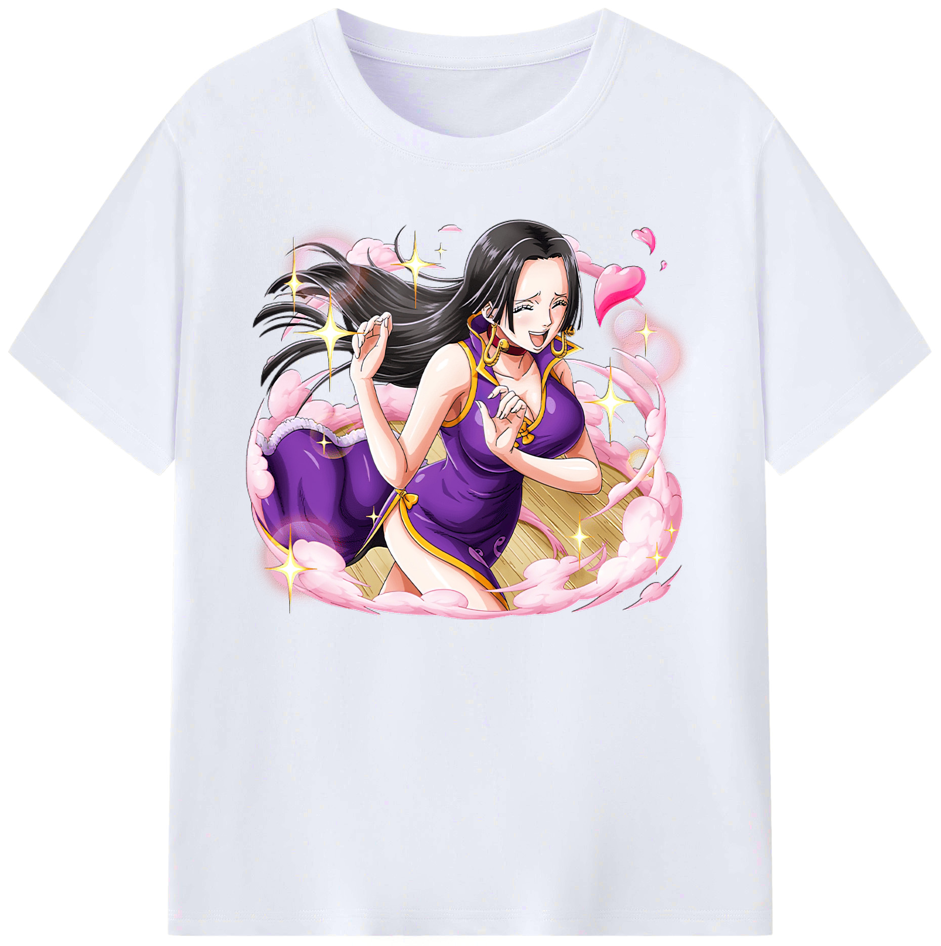 ワンピース ボア・ハンコック ONE PIECE Boa·Hancock 綿100％ メンズ半袖Tシャツ｜肌触りやわらか＆通気性