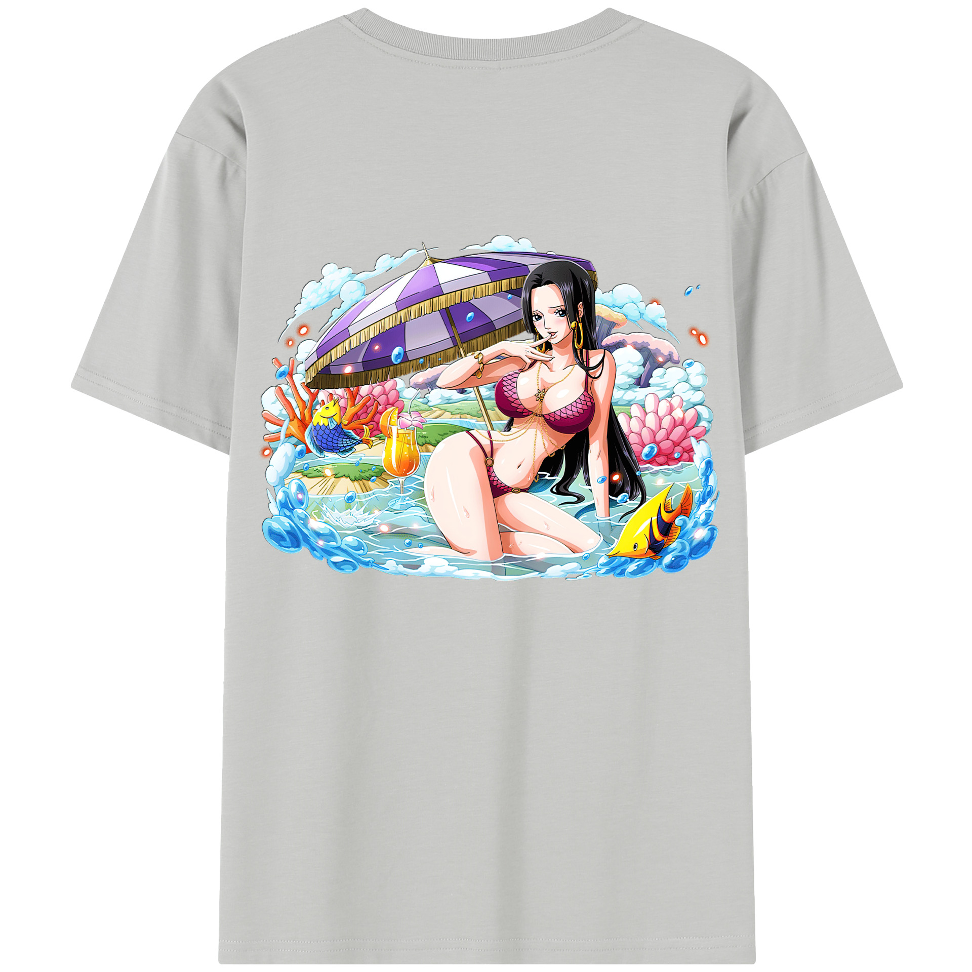 ワンピース ボア・ハンコック ONE PIECE Boa·Hancock レディース半袖Tシャツ(バックプリント)