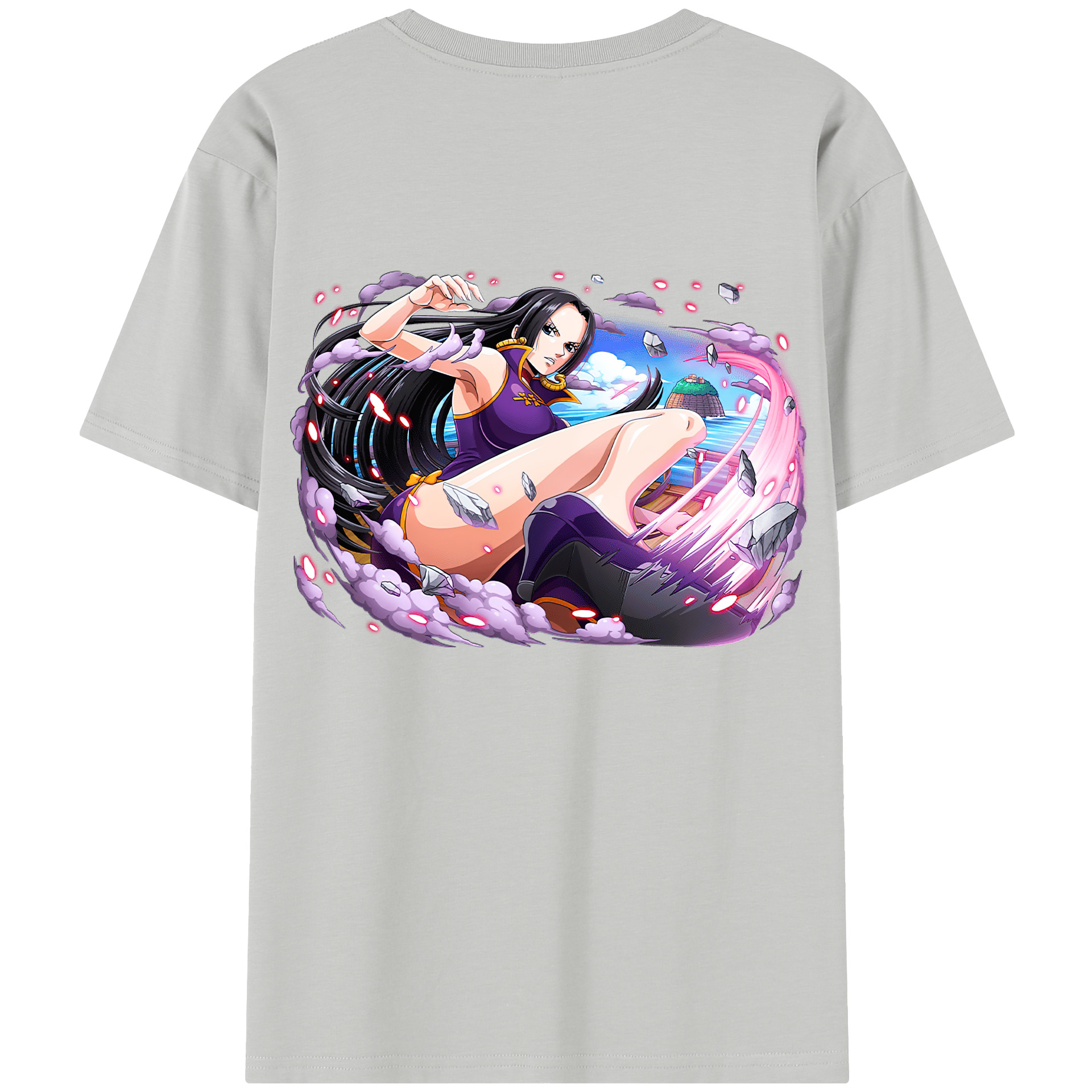 ワンピース ボア・ハンコック ONE PIECE Boa·Hancock レディース半袖Tシャツ(バックプリント)
