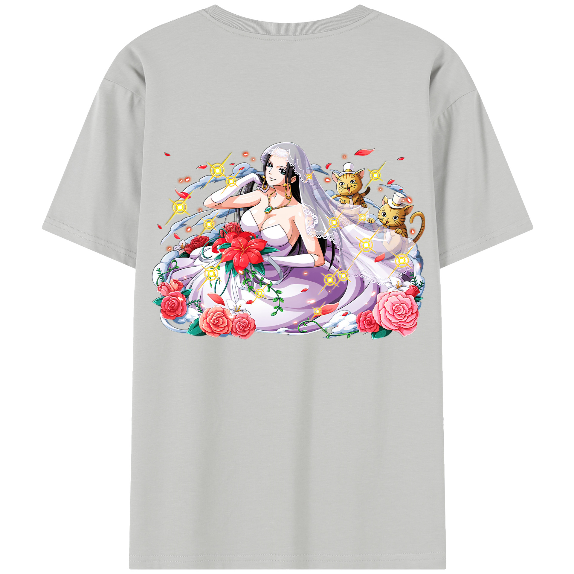 ワンピース ボア・ハンコック ONE PIECE Boa·Hancock レディース半袖Tシャツ(バックプリント)