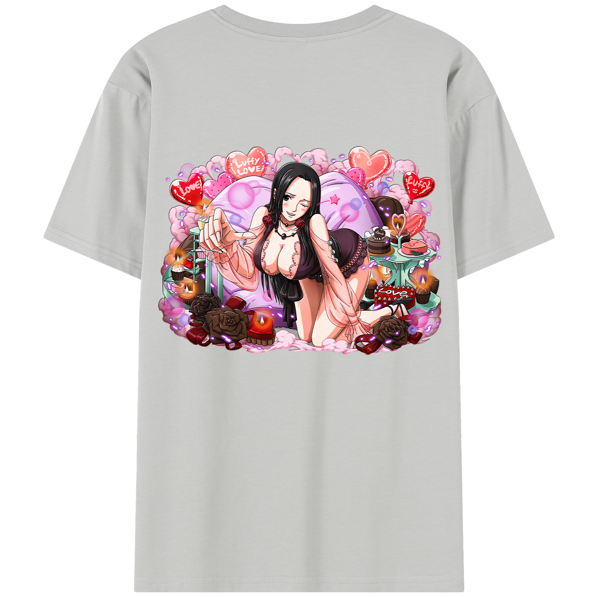 ワンピース ボア・ハンコック ONE PIECE Boa·Hancock レディース半袖Tシャツ(バックプリント)
