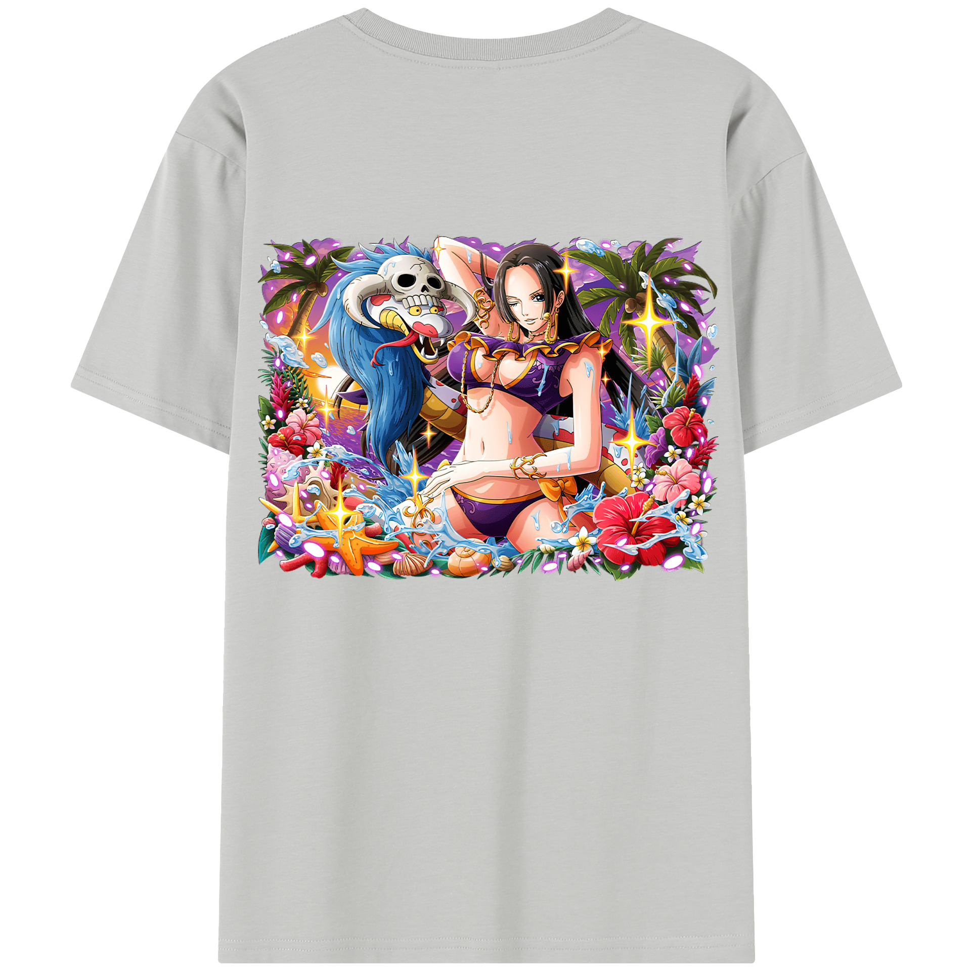 ワンピース ボア・ハンコック ONE PIECE Boa·Hancock レディース半袖Tシャツ(バックプリント)
