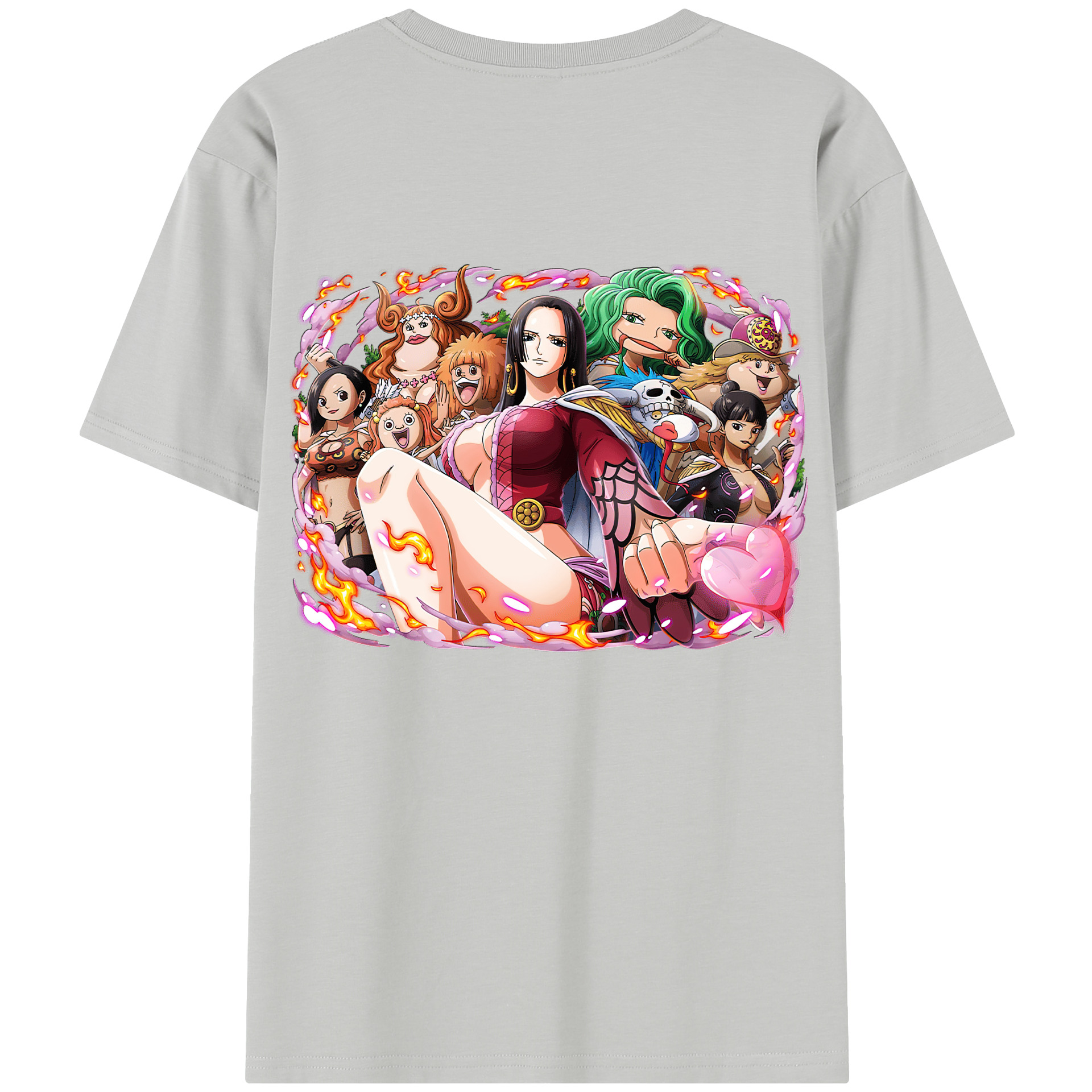 ワンピース ボア・ハンコック ONE PIECE Boa·Hancock レディース半袖Tシャツ(バックプリント)
