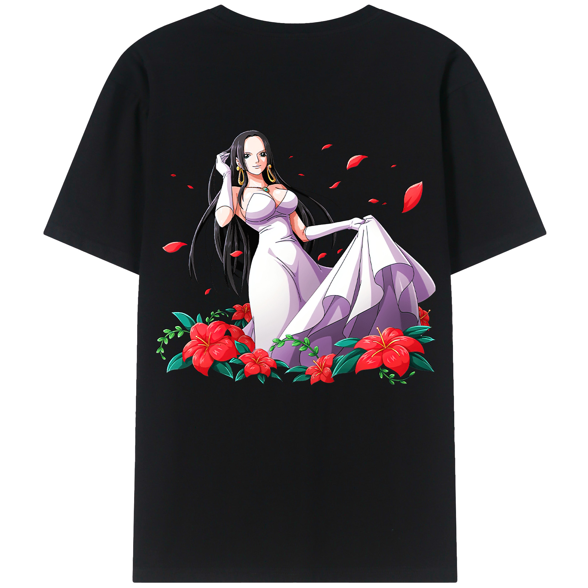 ワンピース ボア・ハンコック ONE PIECE Boa·Hancock レディース半袖Tシャツ(バックプリント)