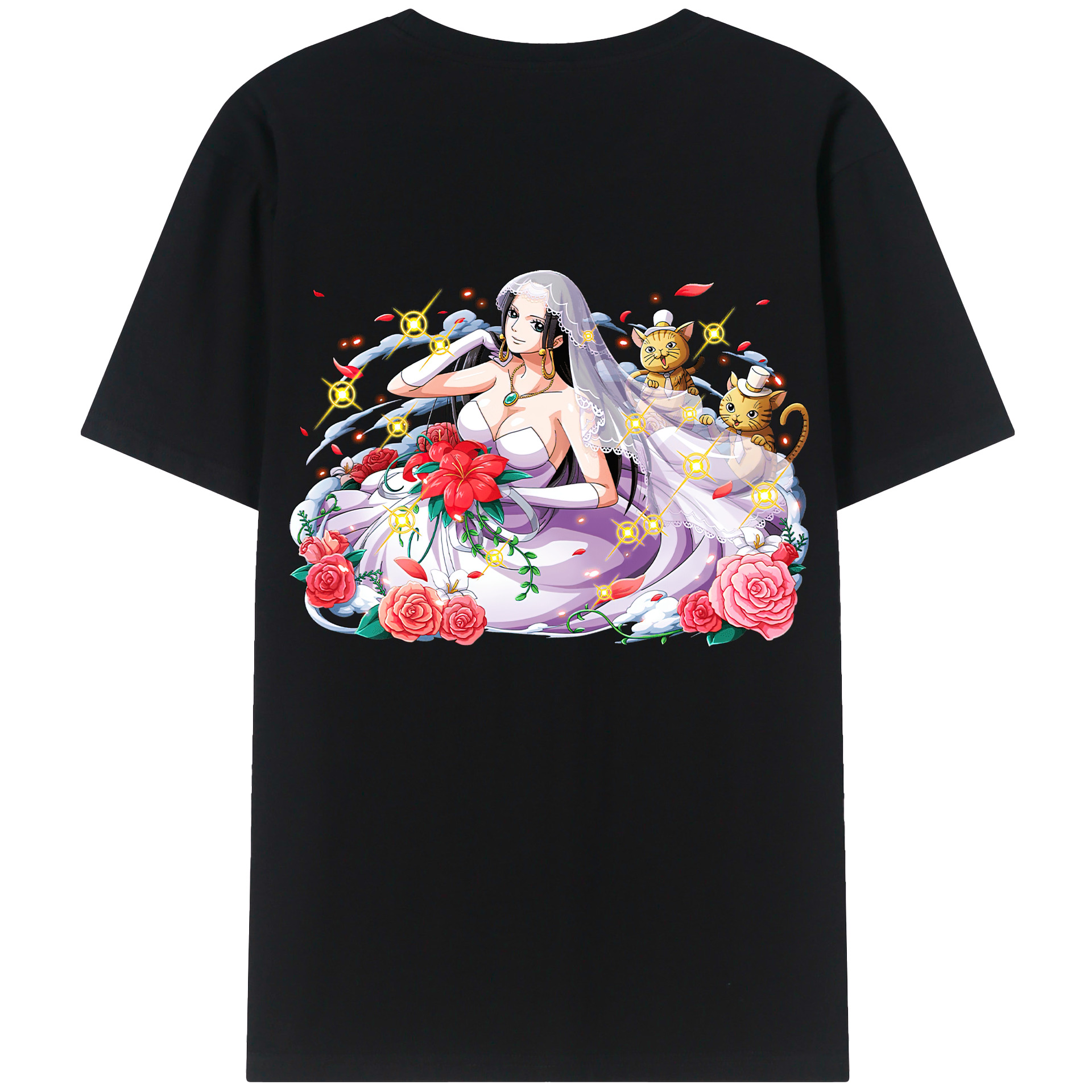 ワンピース ボア・ハンコック ONE PIECE Boa·Hancock レディース半袖Tシャツ(バックプリント)