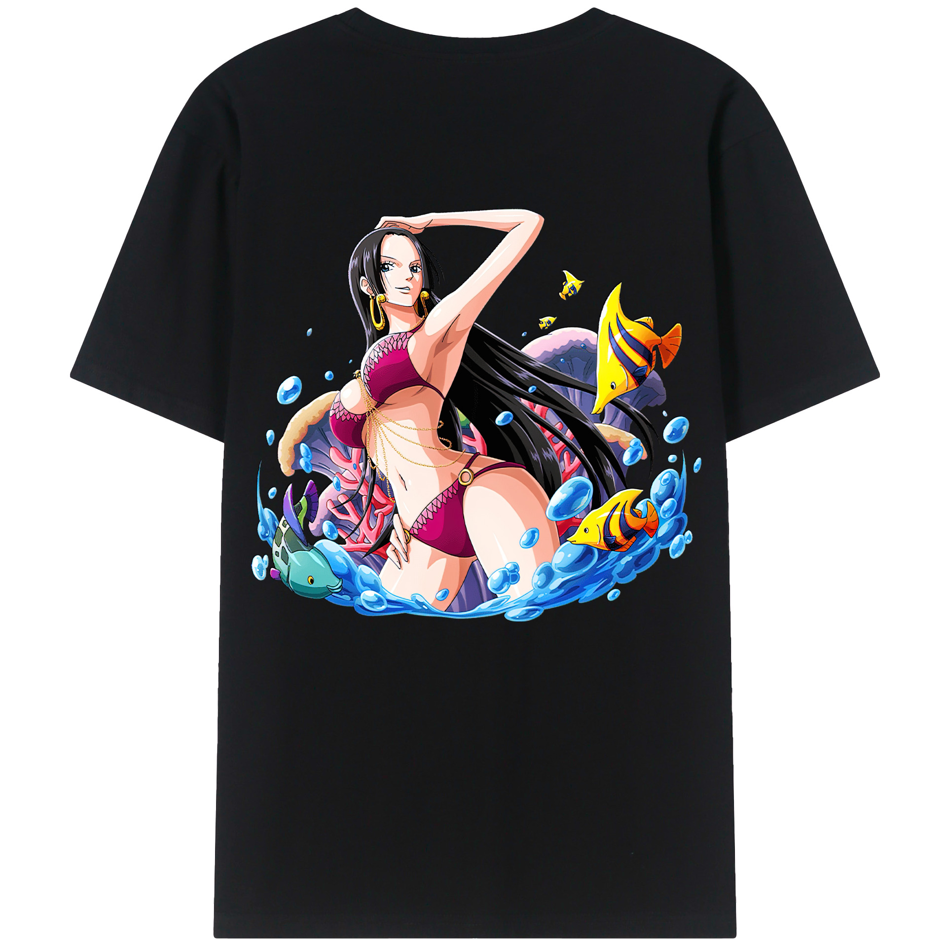 ワンピース ボア・ハンコック ONE PIECE Boa·Hancock レディース半袖Tシャツ(バックプリント)