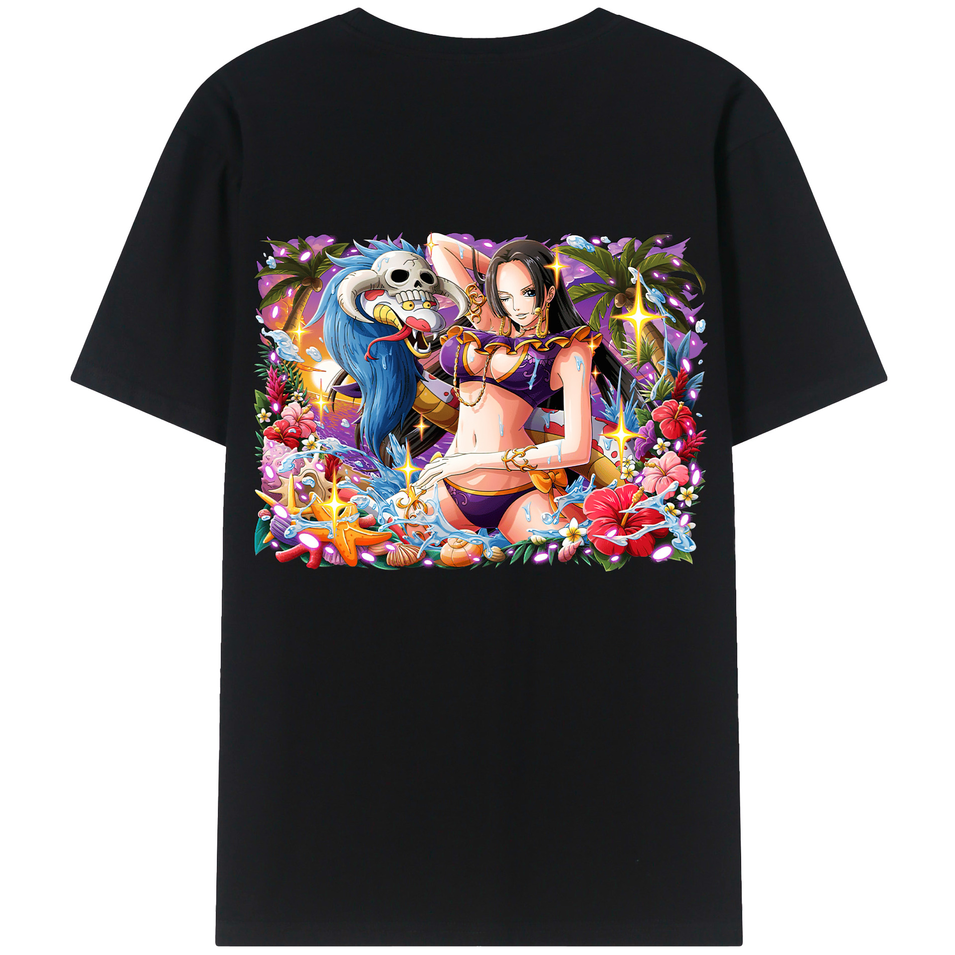 ワンピース ボア・ハンコック ONE PIECE Boa·Hancock レディース半袖Tシャツ(バックプリント)