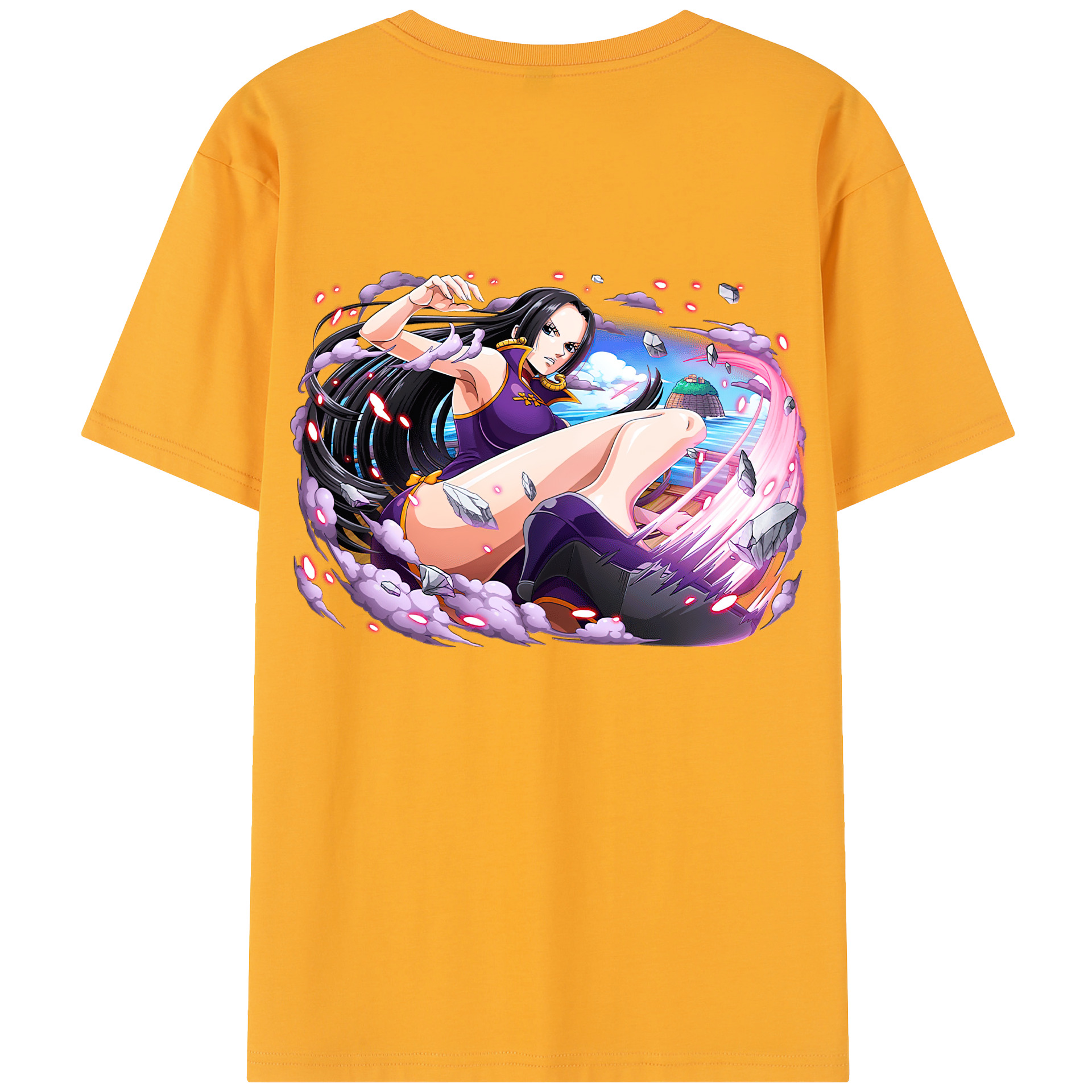 ワンピース ボア・ハンコック ONE PIECE Boa·Hancock レディース半袖Tシャツ(バックプリント)
