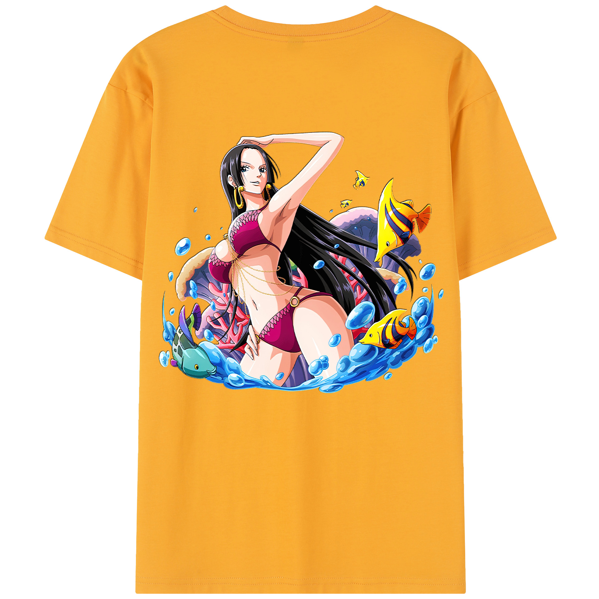 ワンピース ボア・ハンコック ONE PIECE Boa·Hancock レディース半袖Tシャツ(バックプリント)