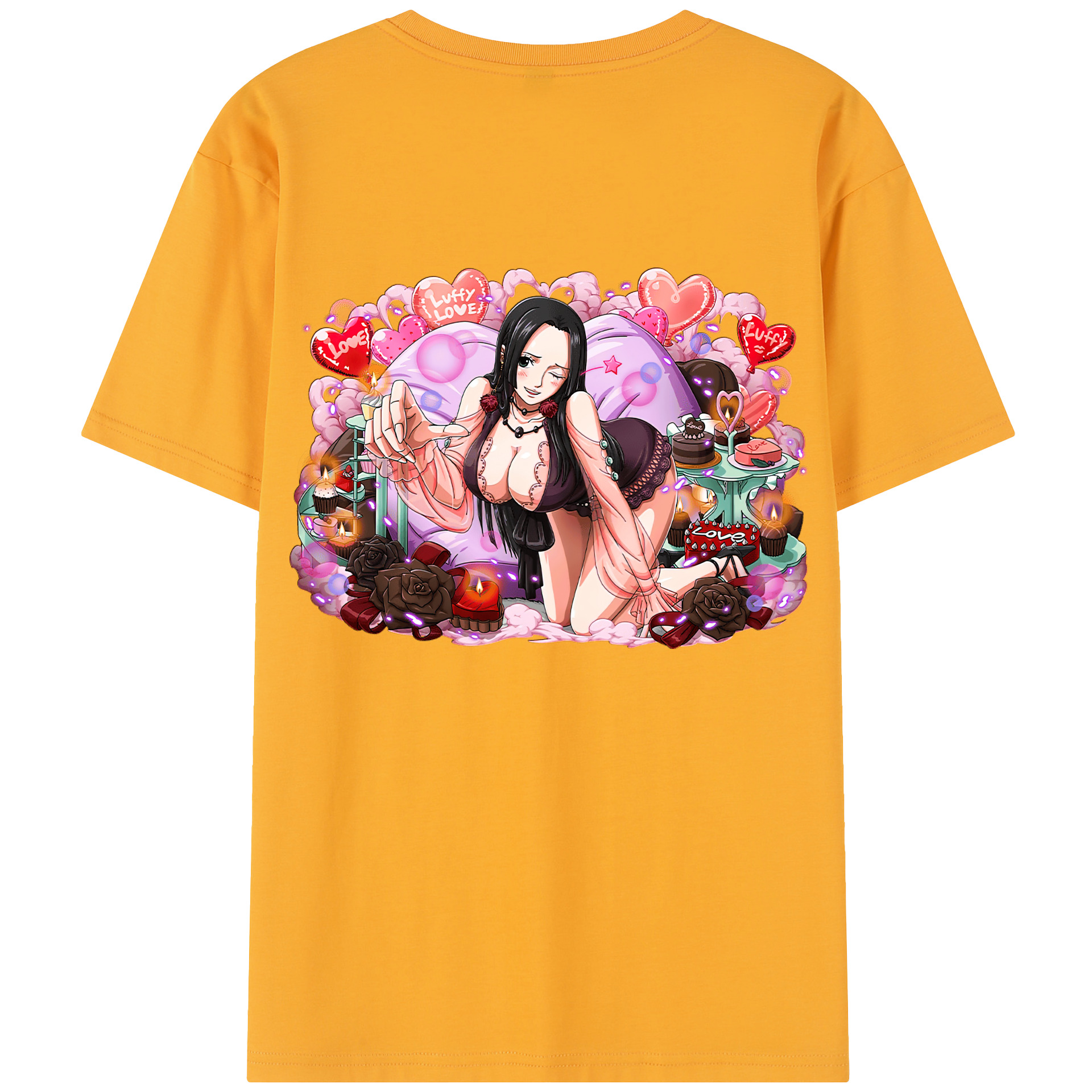ワンピース ボア・ハンコック ONE PIECE Boa·Hancock レディース半袖Tシャツ(バックプリント)