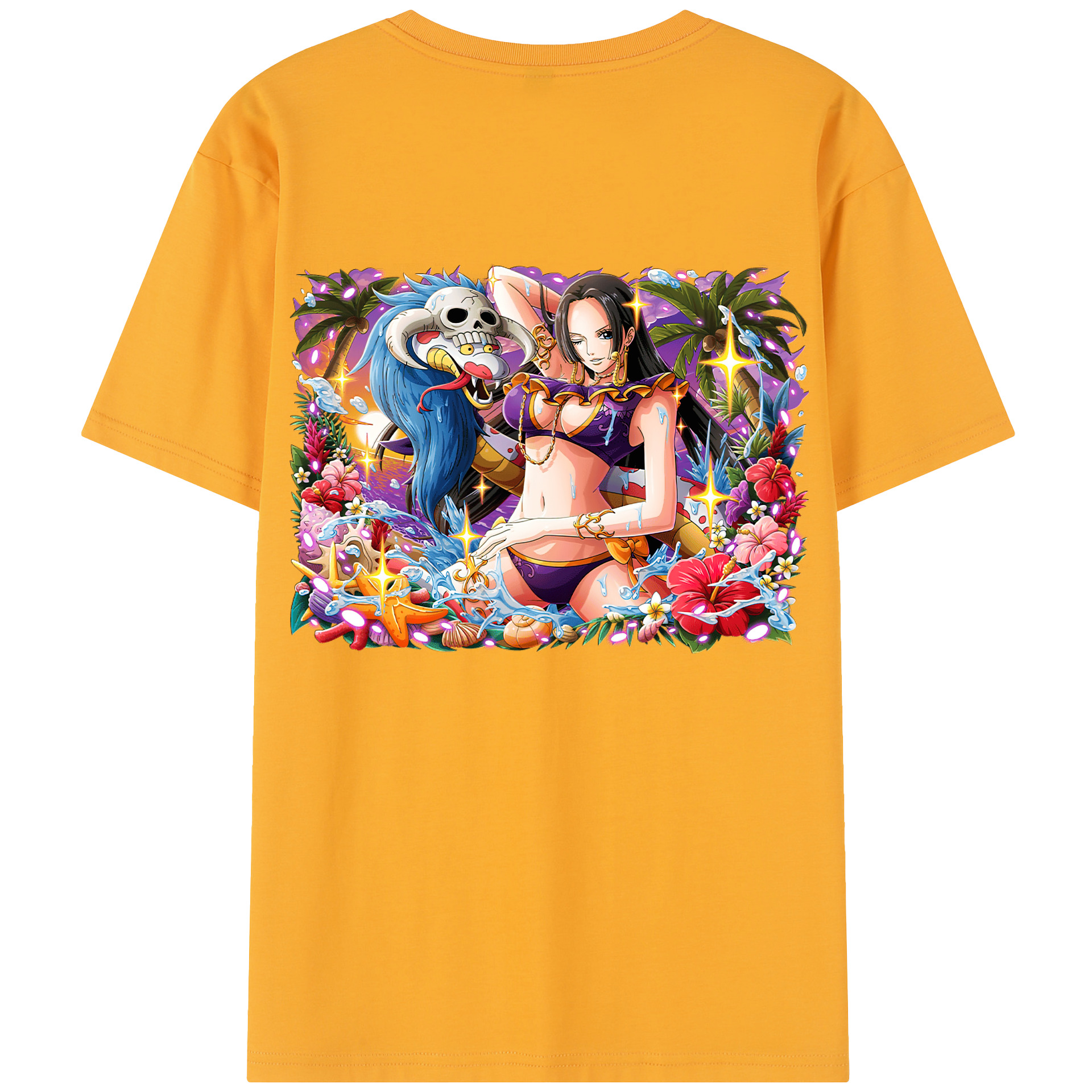 ワンピース ボア・ハンコック ONE PIECE Boa·Hancock レディース半袖Tシャツ(バックプリント)