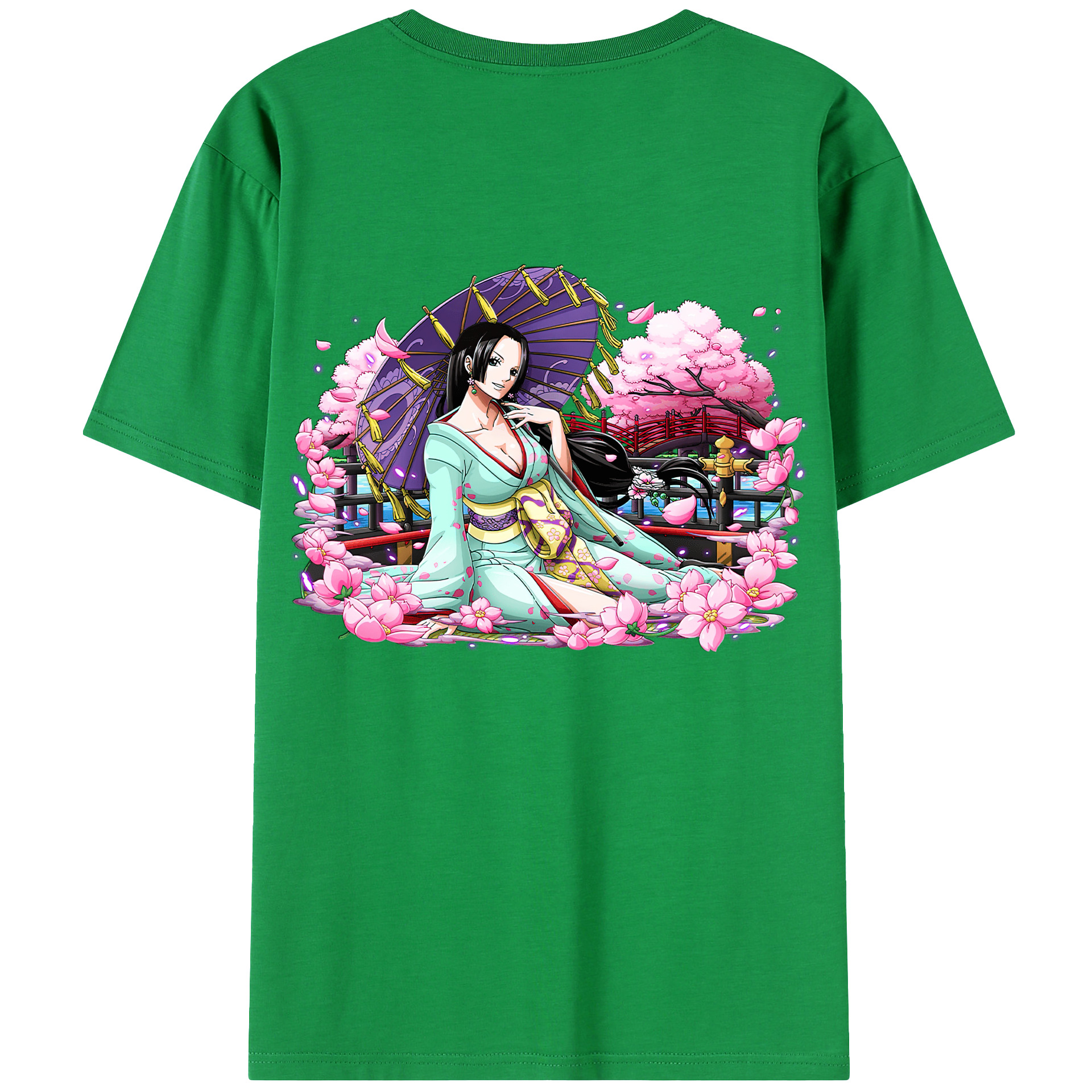 ワンピース ボア・ハンコック ONE PIECE Boa·Hancock レディース半袖Tシャツ(バックプリント)