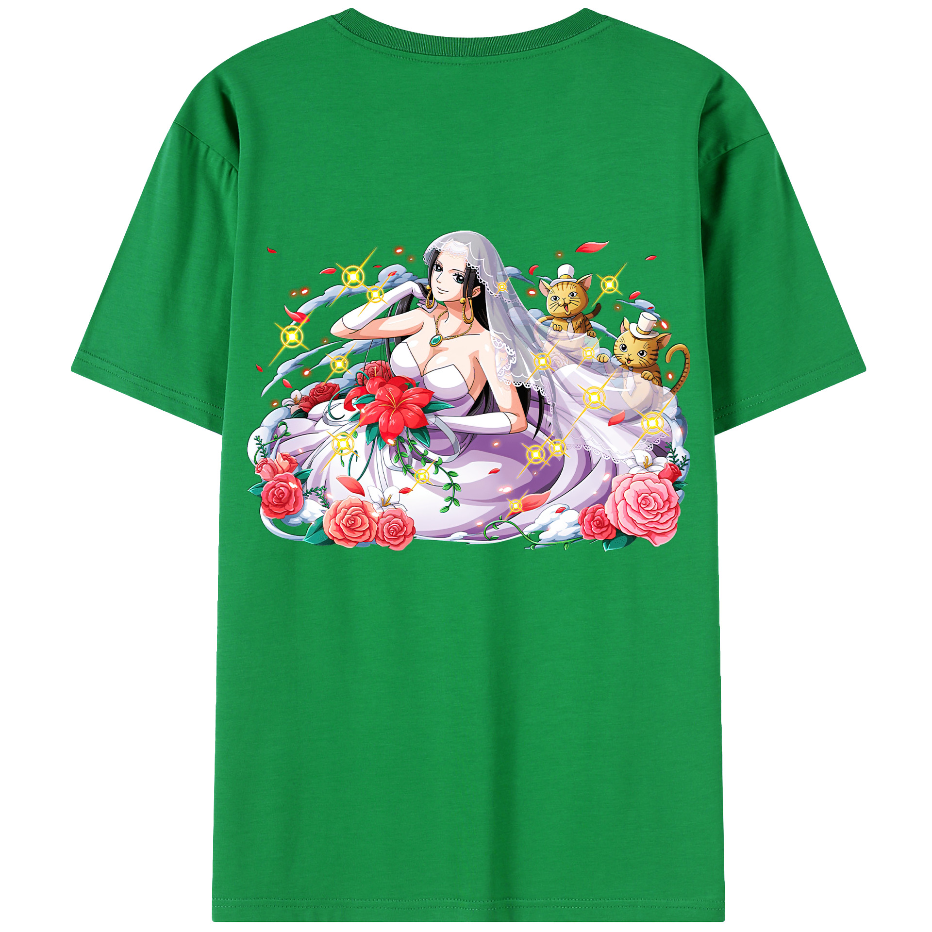 ワンピース ボア・ハンコック ONE PIECE Boa·Hancock レディース半袖Tシャツ(バックプリント)