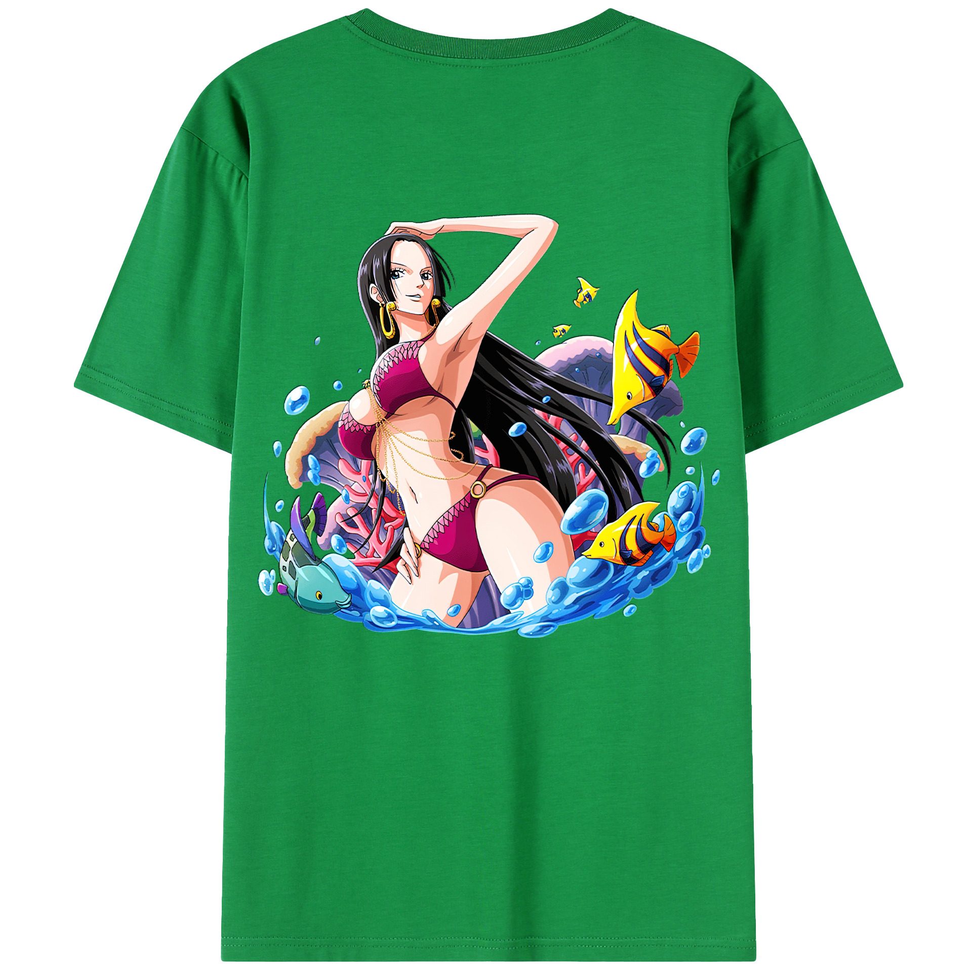 ワンピース ボア・ハンコック ONE PIECE Boa·Hancock レディース半袖Tシャツ(バックプリント)