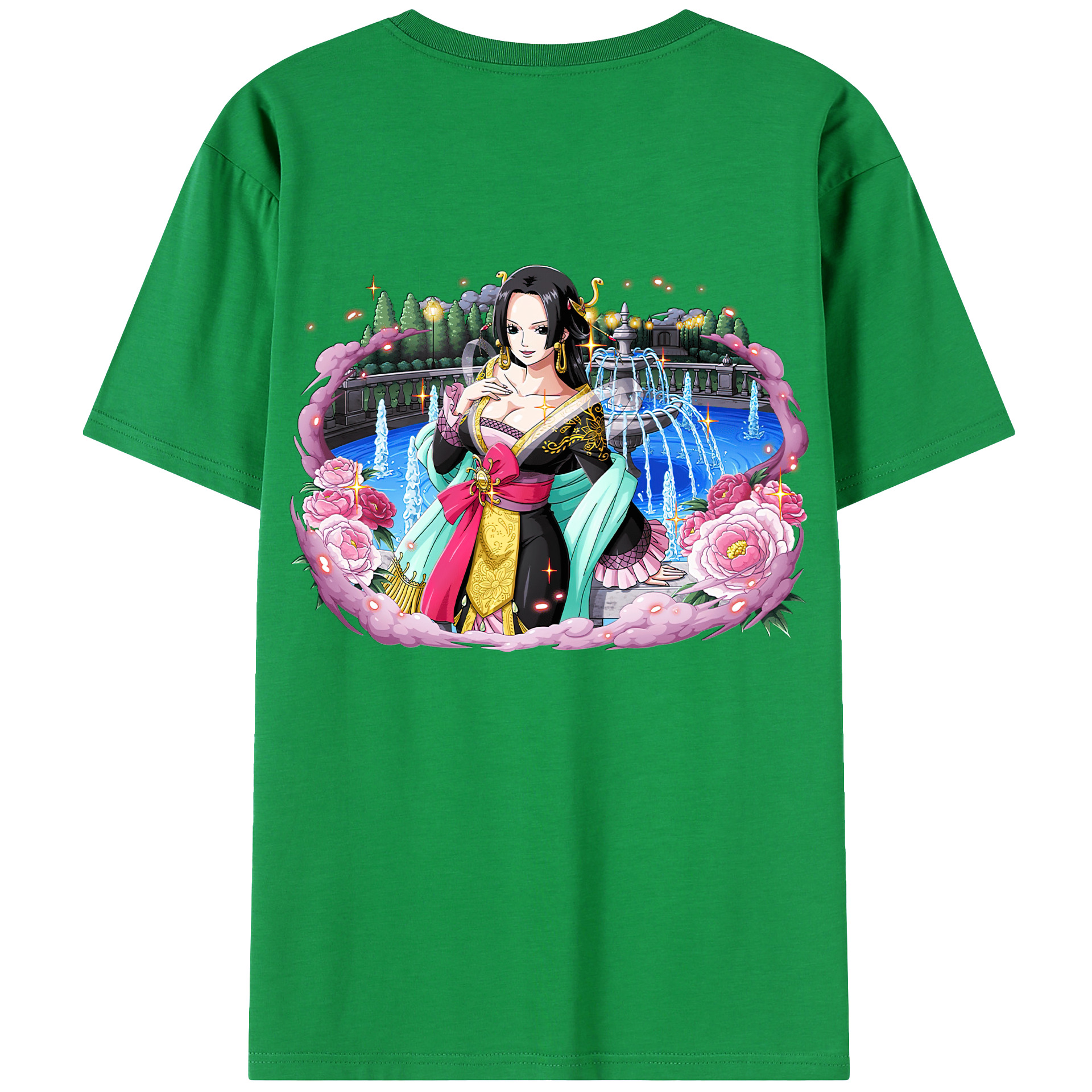 ワンピース ボア・ハンコック ONE PIECE Boa·Hancock レディース半袖Tシャツ(バックプリント)