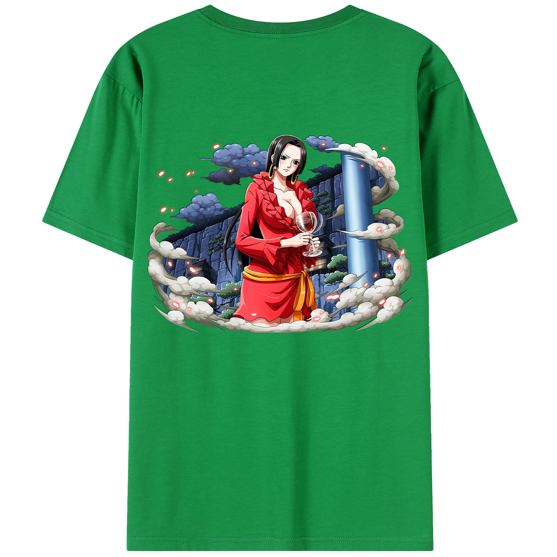 ワンピース ボア・ハンコック ONE PIECE Boa·Hancock レディース半袖Tシャツ(バックプリント)