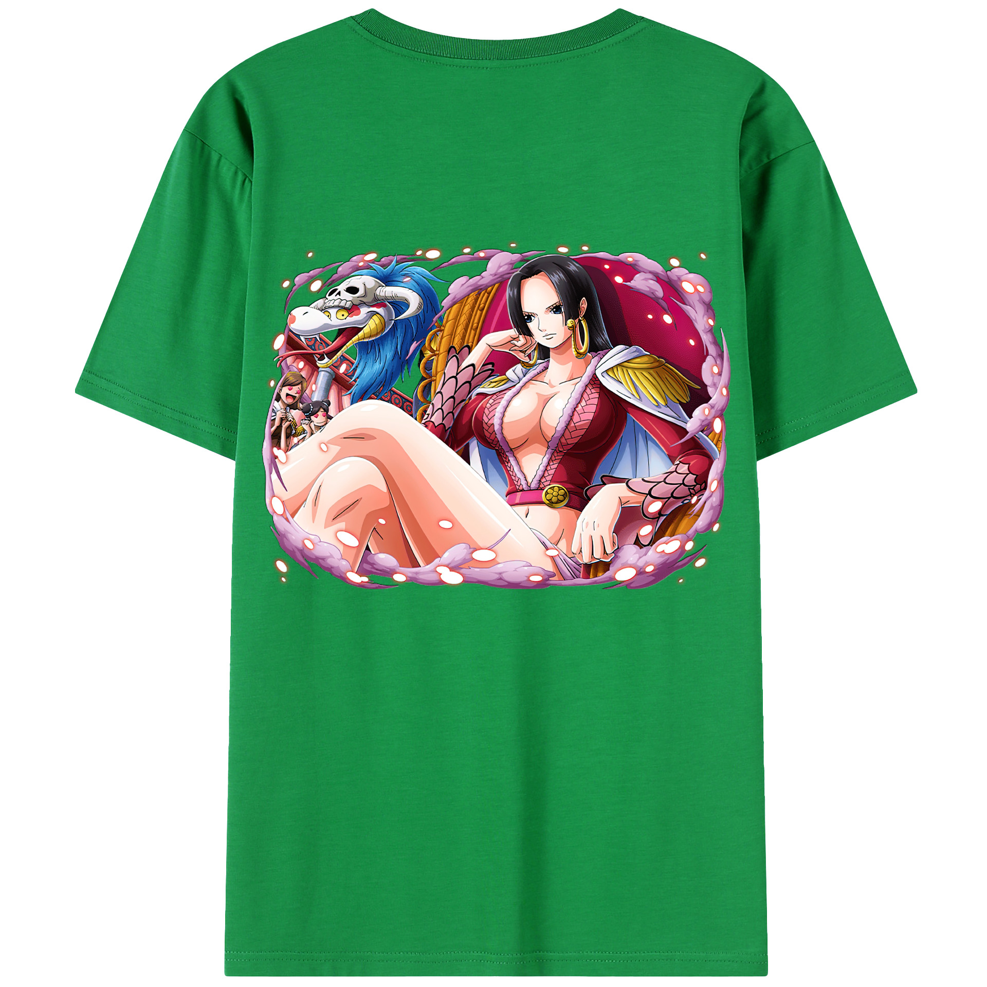 ワンピース ボア・ハンコック ONE PIECE Boa·Hancock レディース半袖Tシャツ(バックプリント)