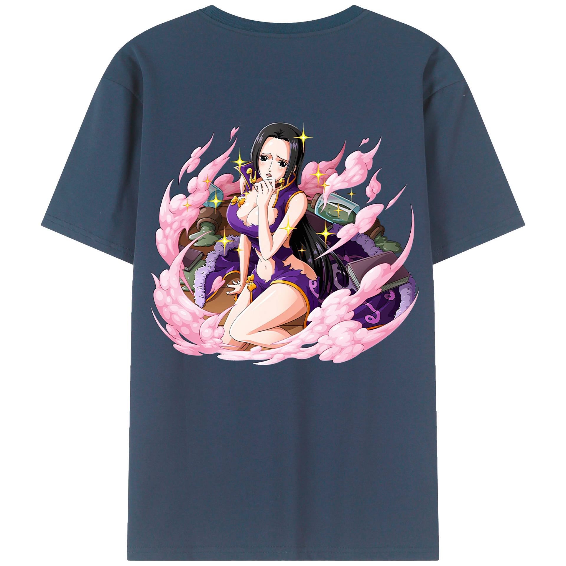 ワンピース ボア・ハンコック ONE PIECE Boa·Hancock レディース半袖Tシャツ(バックプリント)