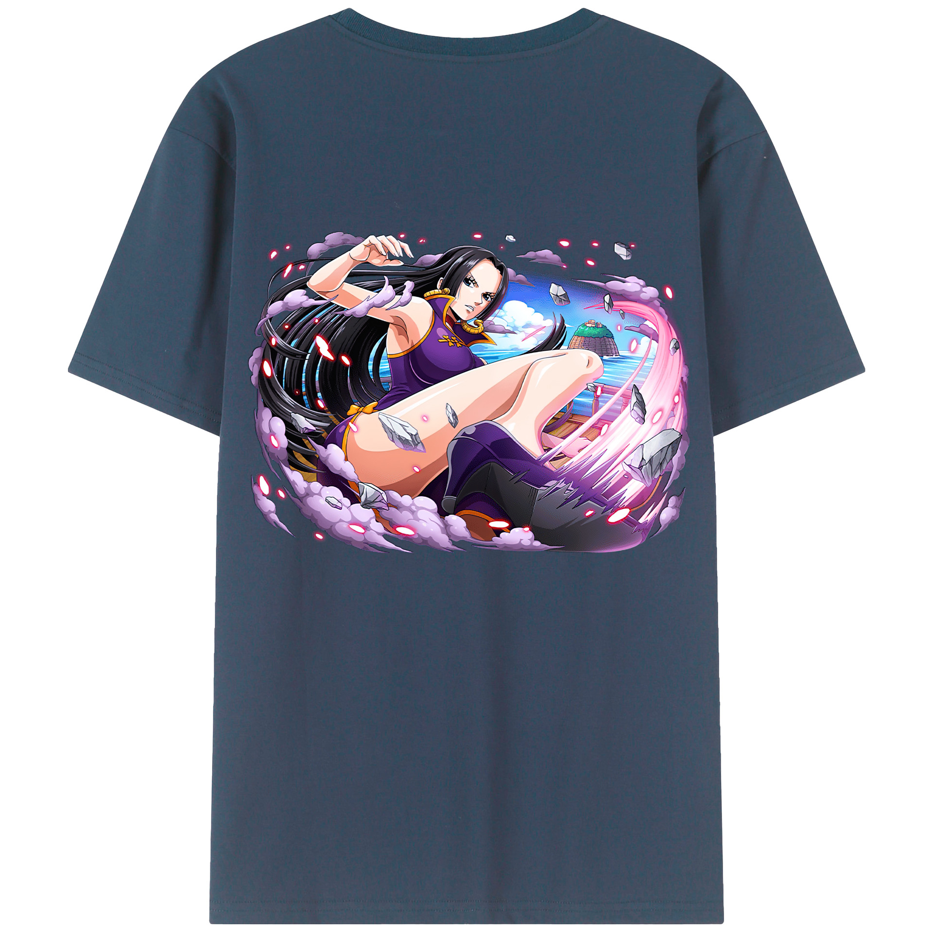 ワンピース ボア・ハンコック ONE PIECE Boa·Hancock レディース半袖Tシャツ(バックプリント)