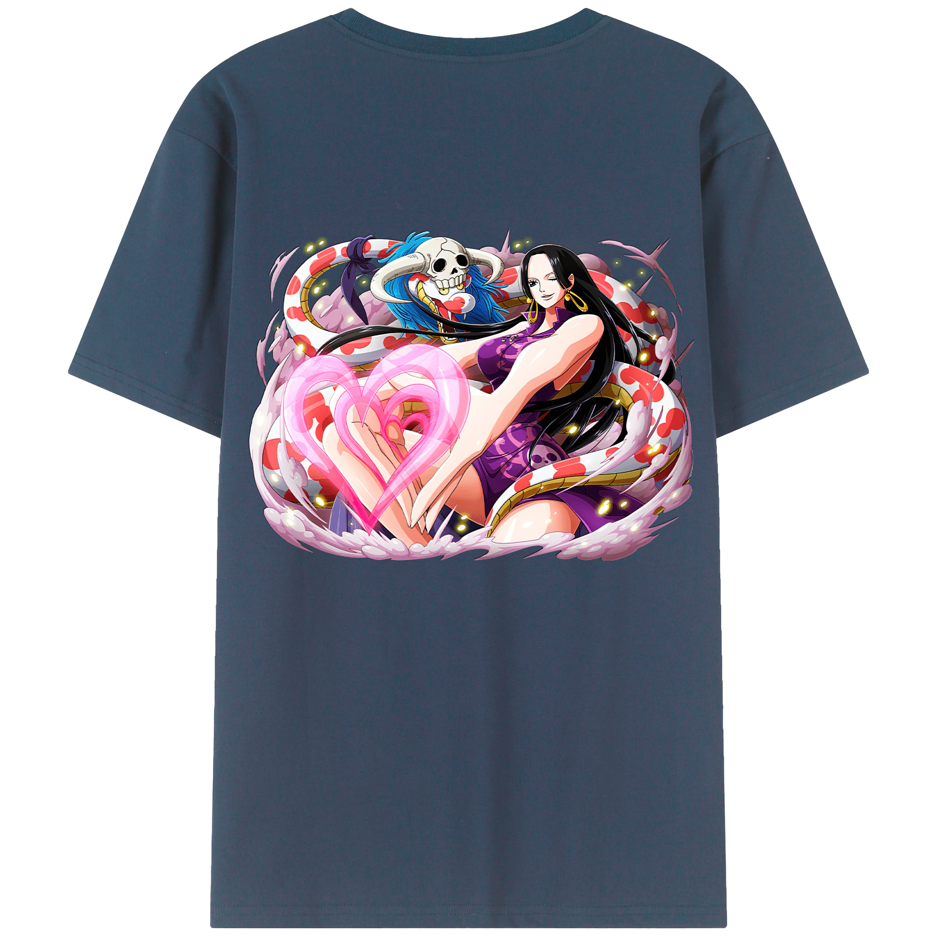 ワンピース ボア・ハンコック ONE PIECE Boa·Hancock レディース半袖Tシャツ(バックプリント)