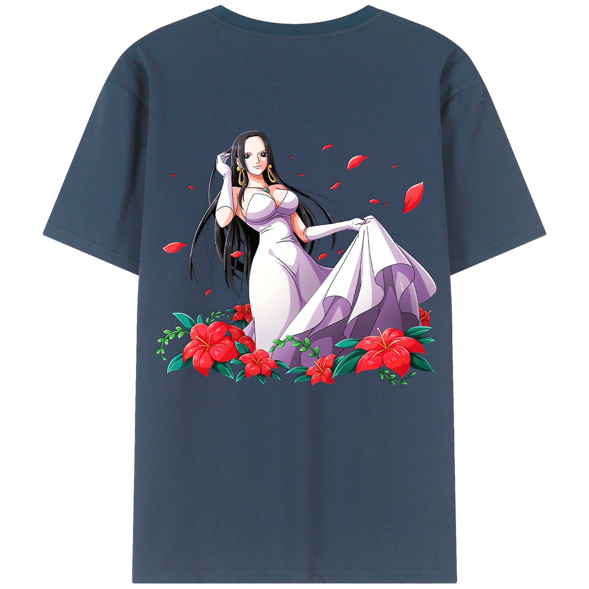 ワンピース ボア・ハンコック ONE PIECE Boa·Hancock レディース半袖Tシャツ(バックプリント)