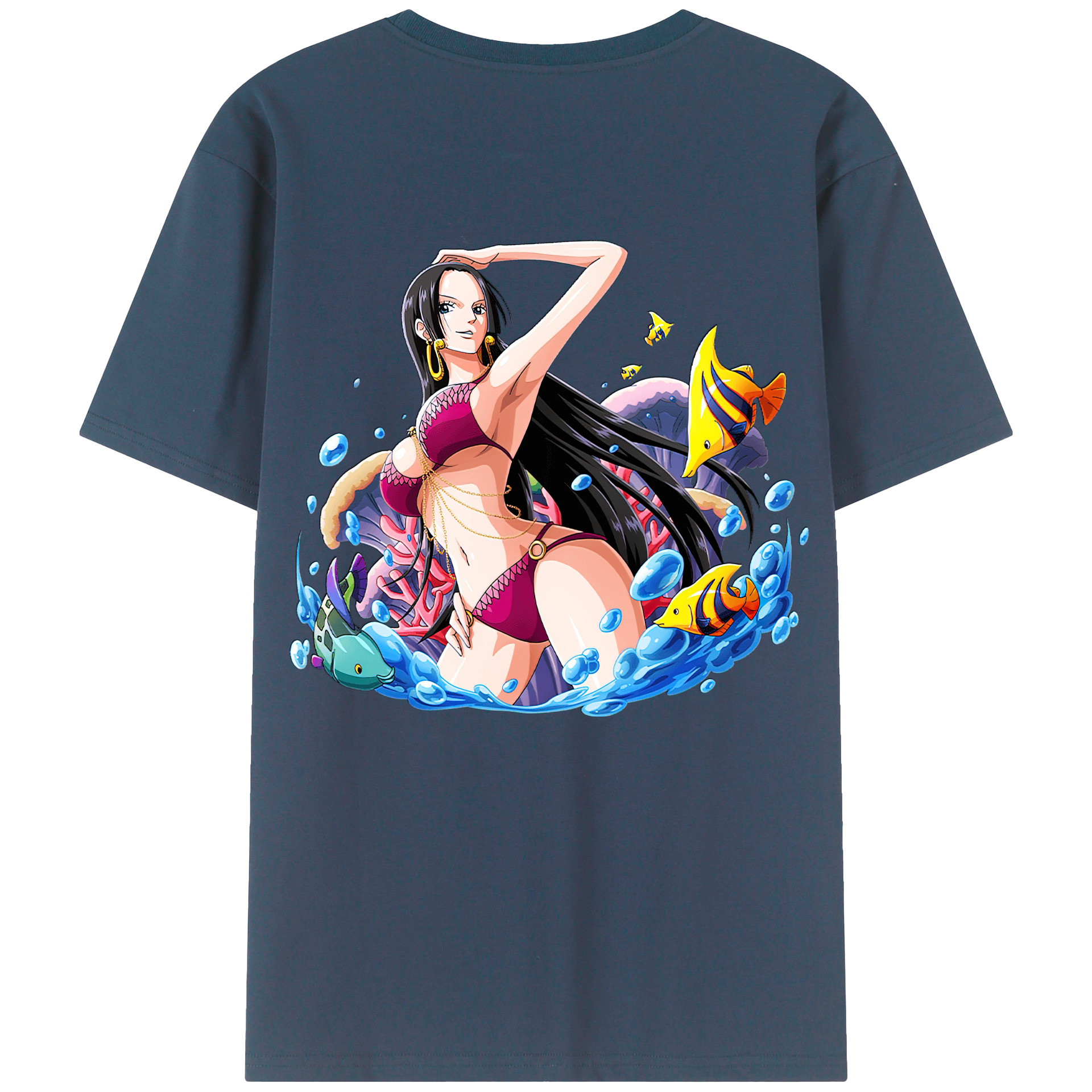 ワンピース ボア・ハンコック ONE PIECE Boa·Hancock レディース半袖Tシャツ(バックプリント)