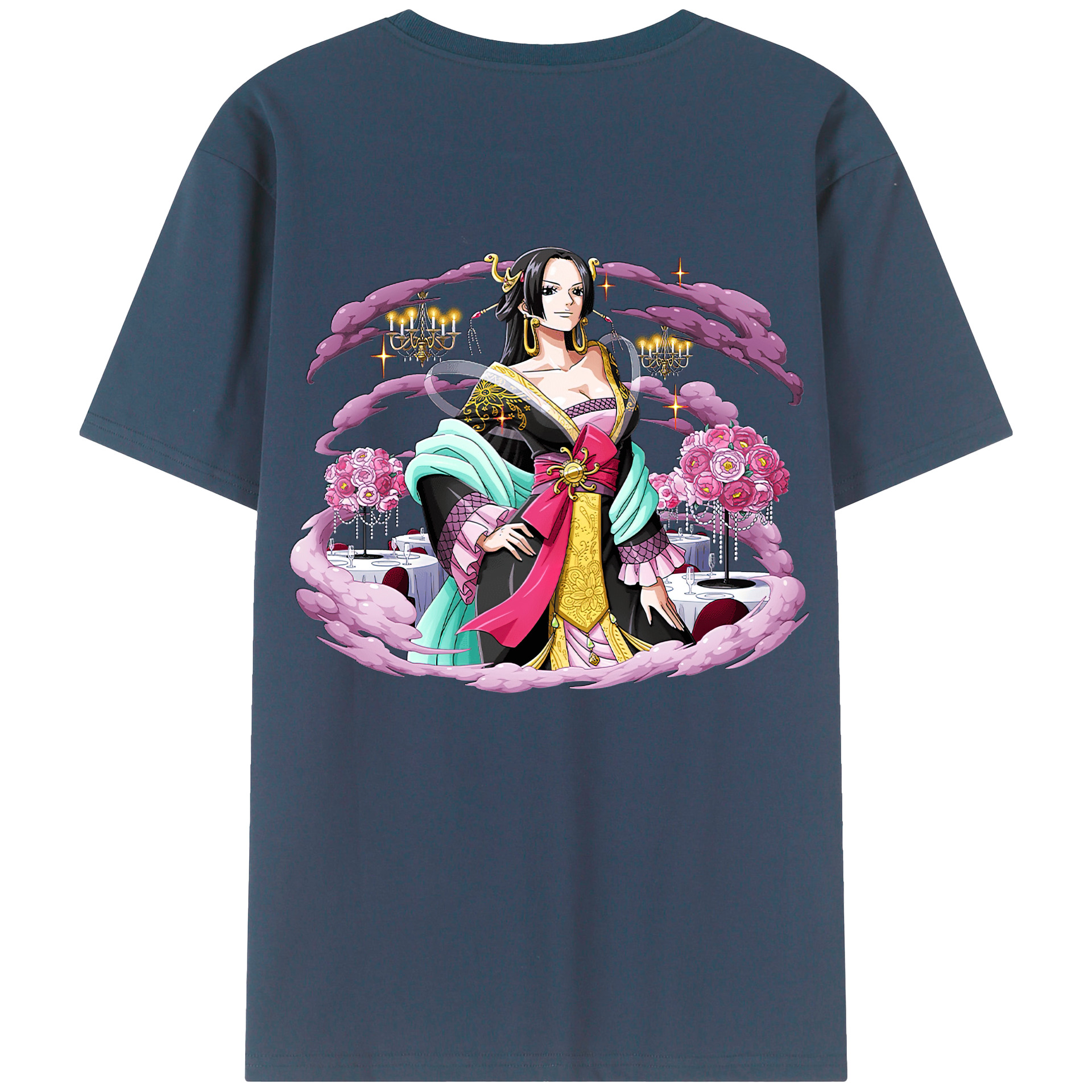 ワンピース ボア・ハンコック ONE PIECE Boa·Hancock レディース半袖Tシャツ(バックプリント)