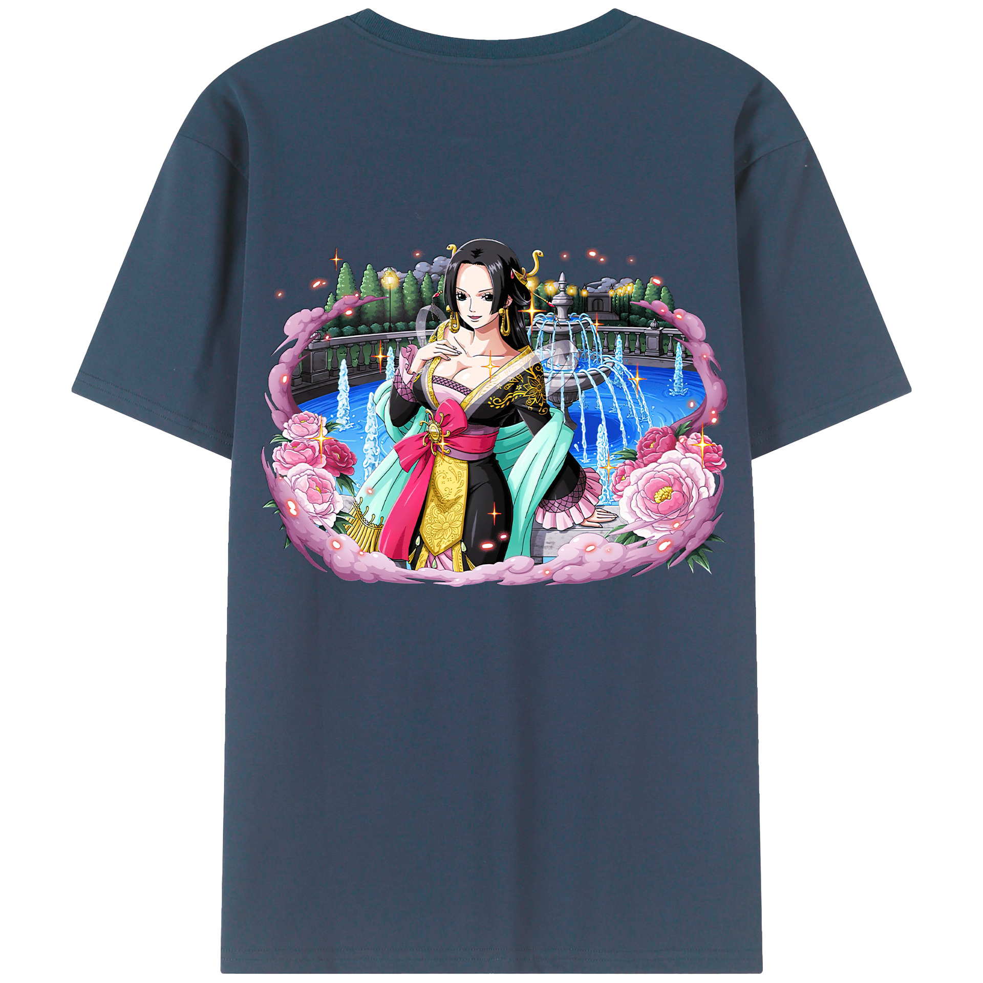 ワンピース ボア・ハンコック ONE PIECE Boa·Hancock レディース半袖Tシャツ(バックプリント)