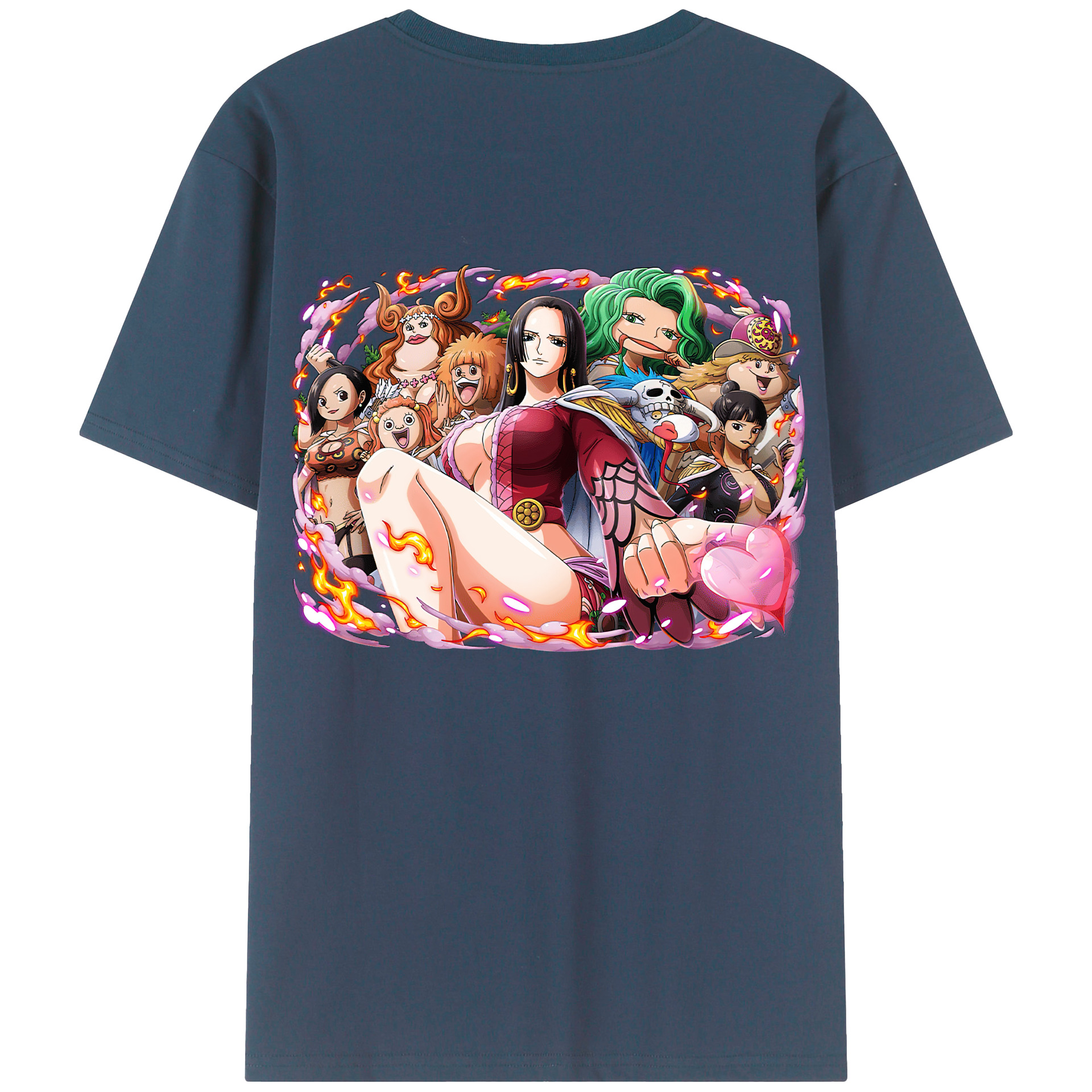 ワンピース ボア・ハンコック ONE PIECE Boa·Hancock レディース半袖Tシャツ(バックプリント)