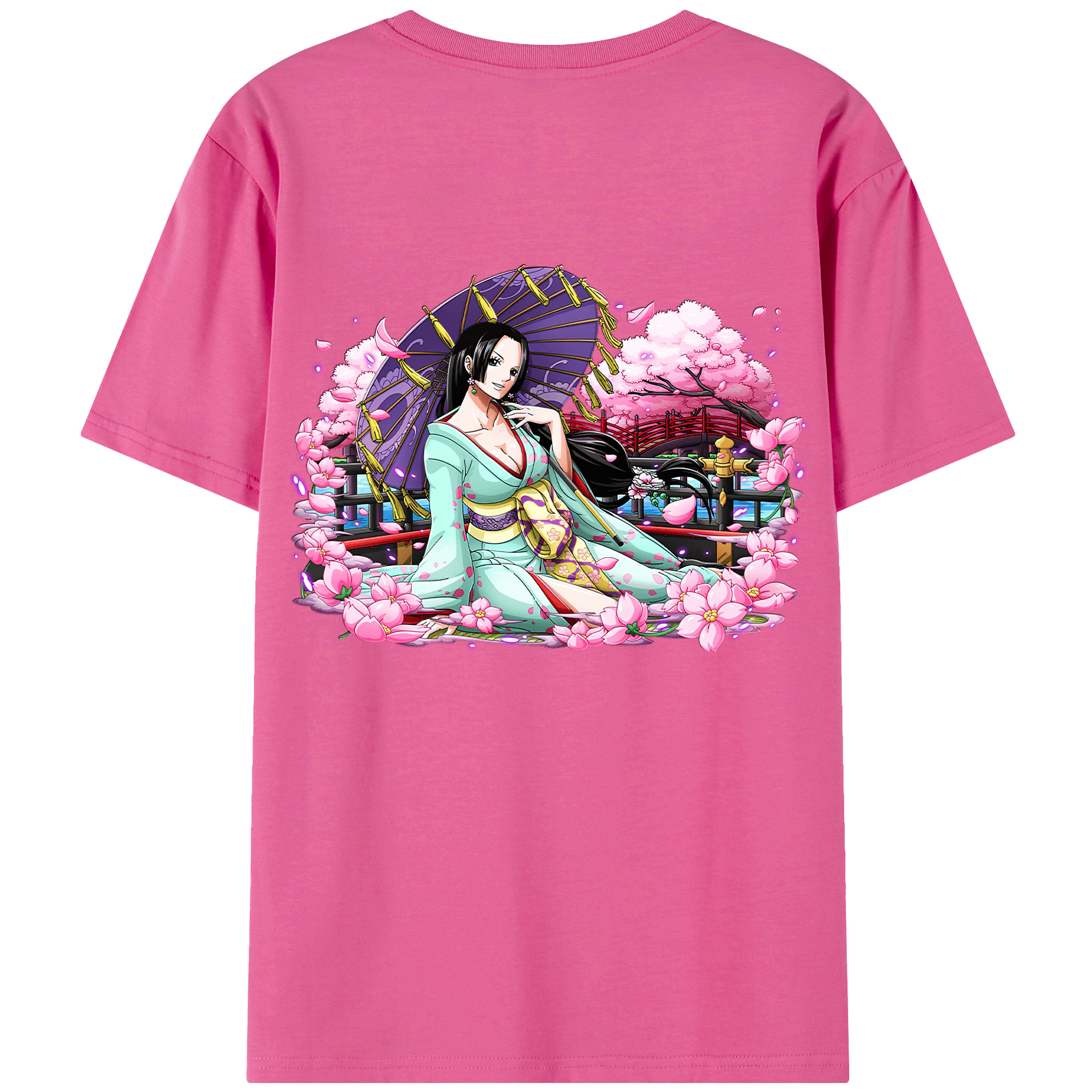 ワンピース ボア・ハンコック ONE PIECE Boa·Hancock レディース半袖Tシャツ(バックプリント)