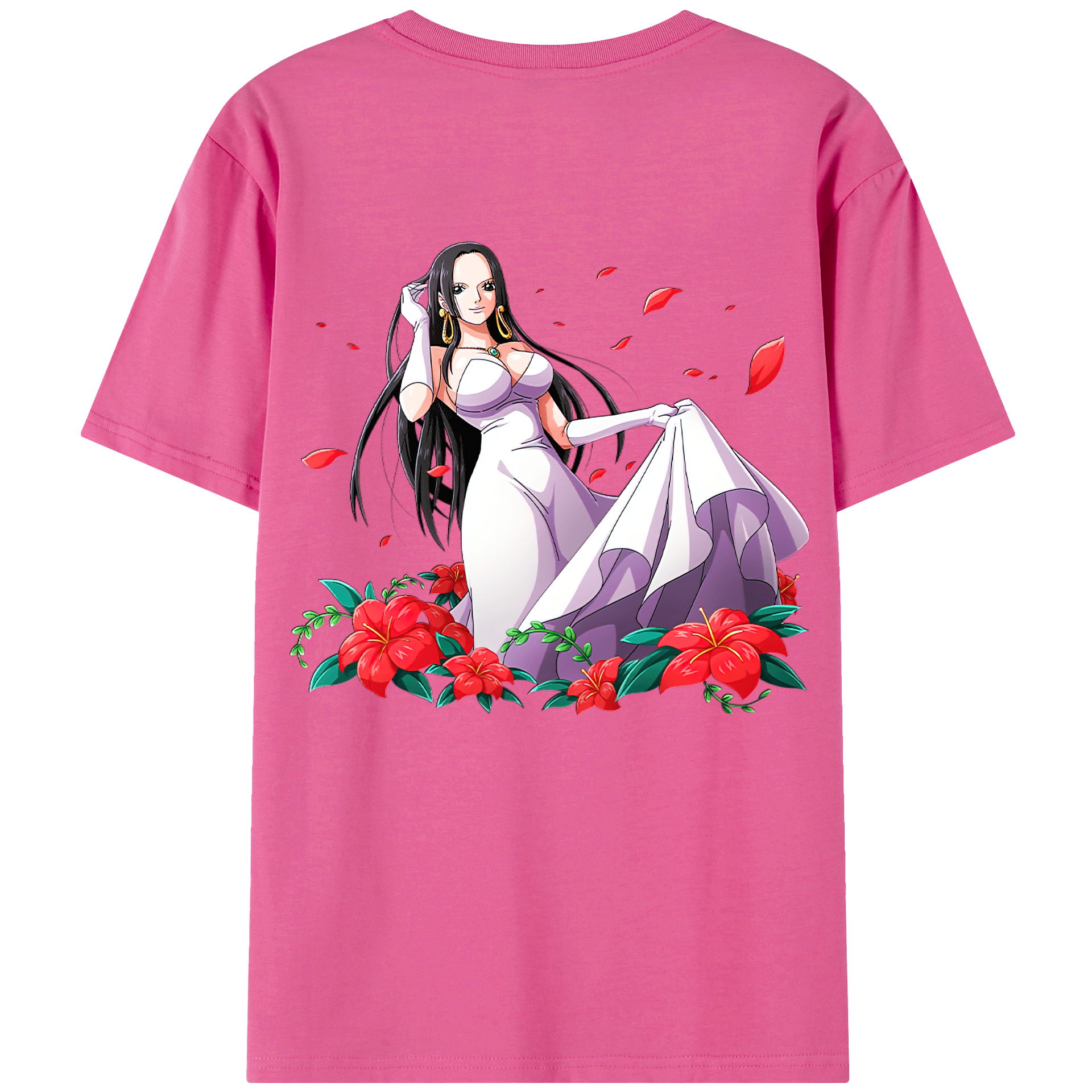 ワンピース ボア・ハンコック ONE PIECE Boa·Hancock レディース半袖Tシャツ(バックプリント)
